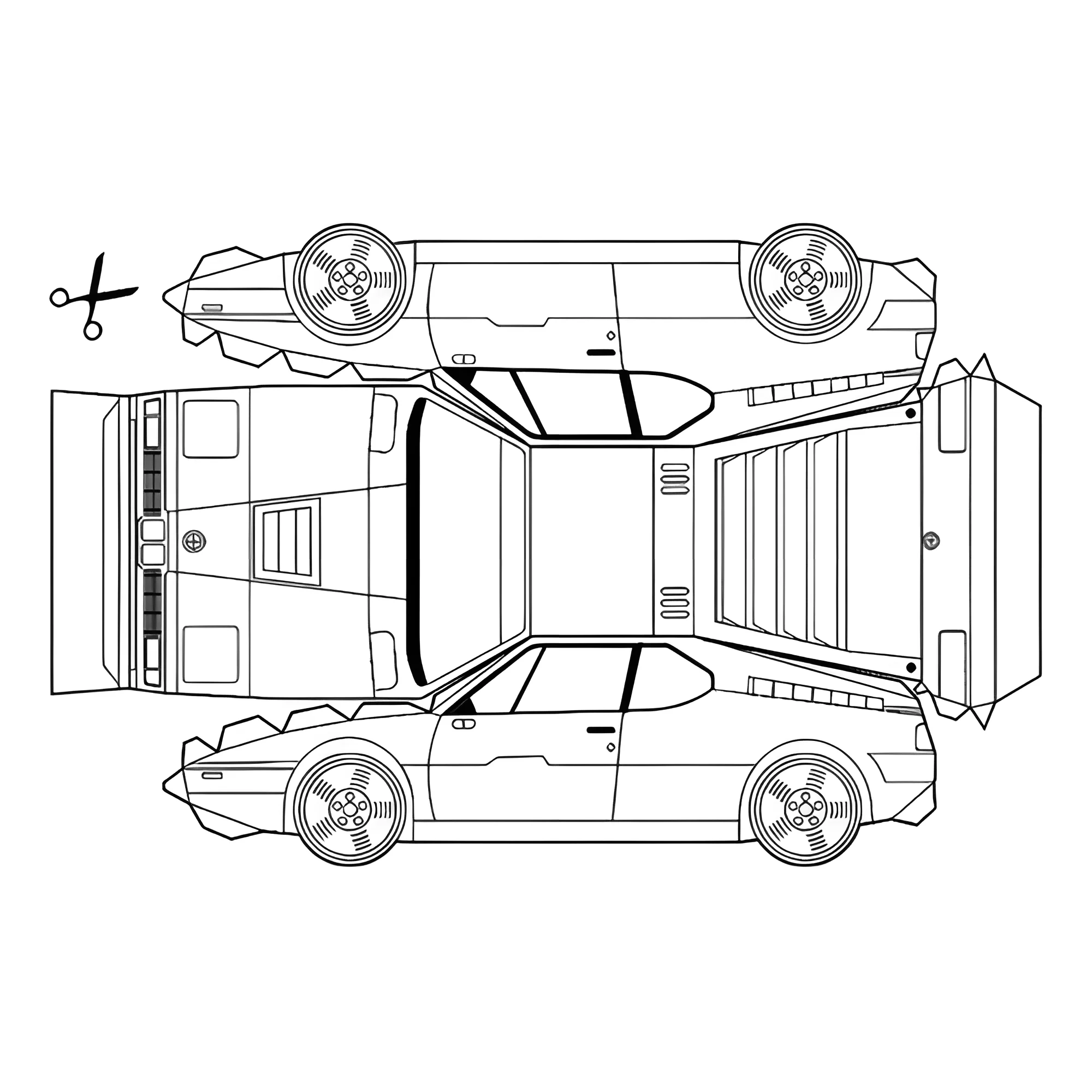 БМВ игрушка из бумаги №3228. Раскраски машины по маркам. БМВ BMW.