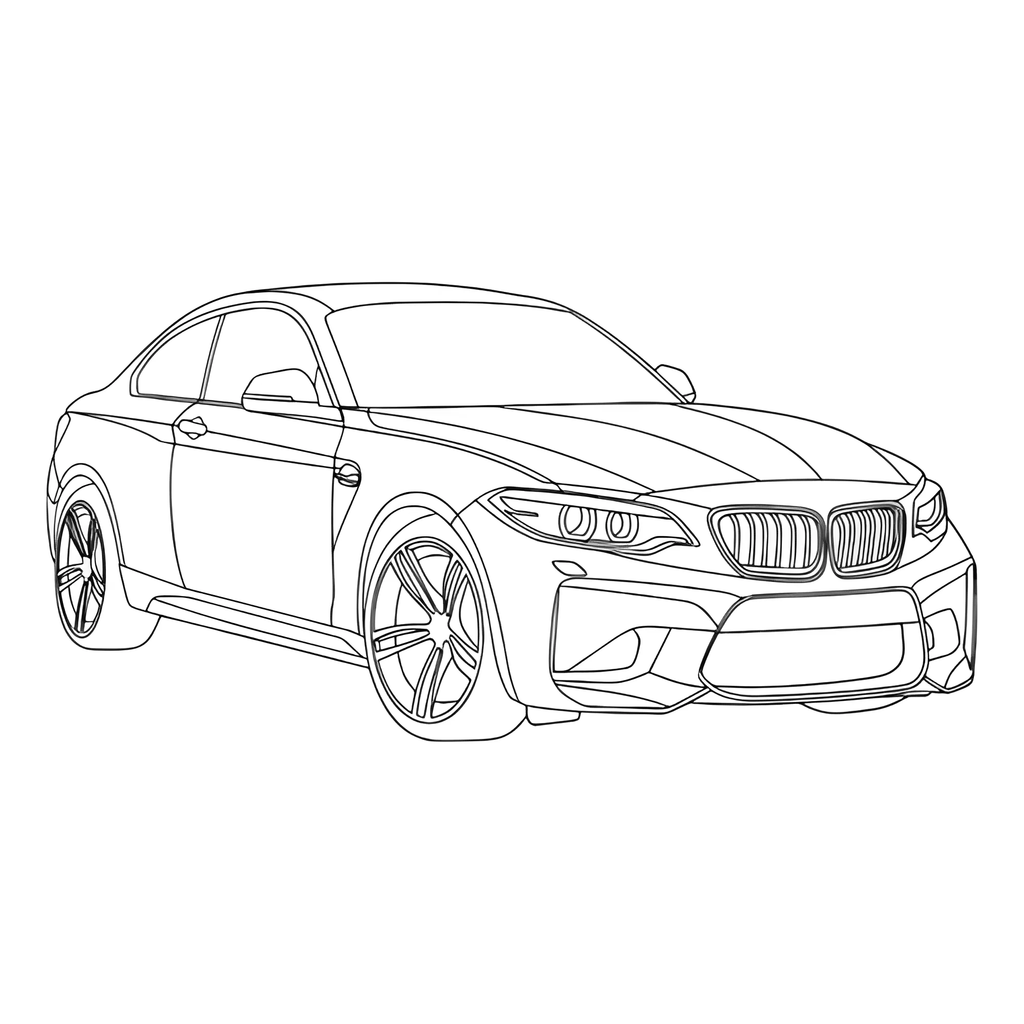 БМВ M2 №3229. Раскраски машины по маркам. БМВ BMW.
