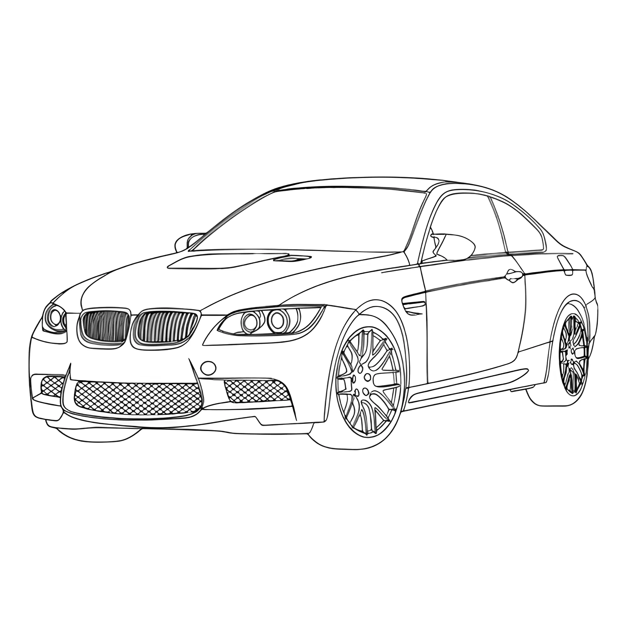 БМВ M3 (E92 №3230. Раскраски машины по маркам. БМВ BMW.