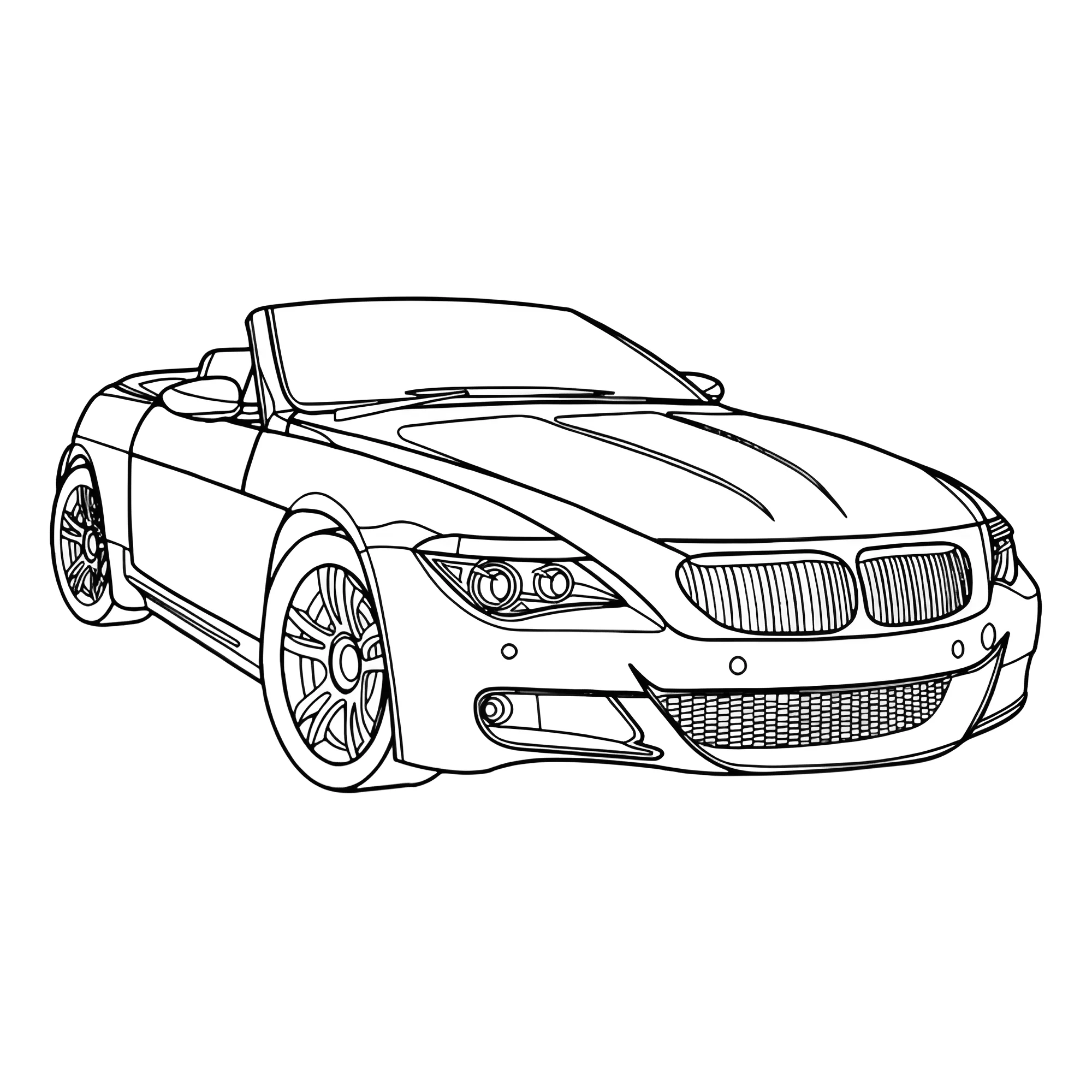 БМВ М6 №3236. Раскраски машины по маркам. БМВ BMW.