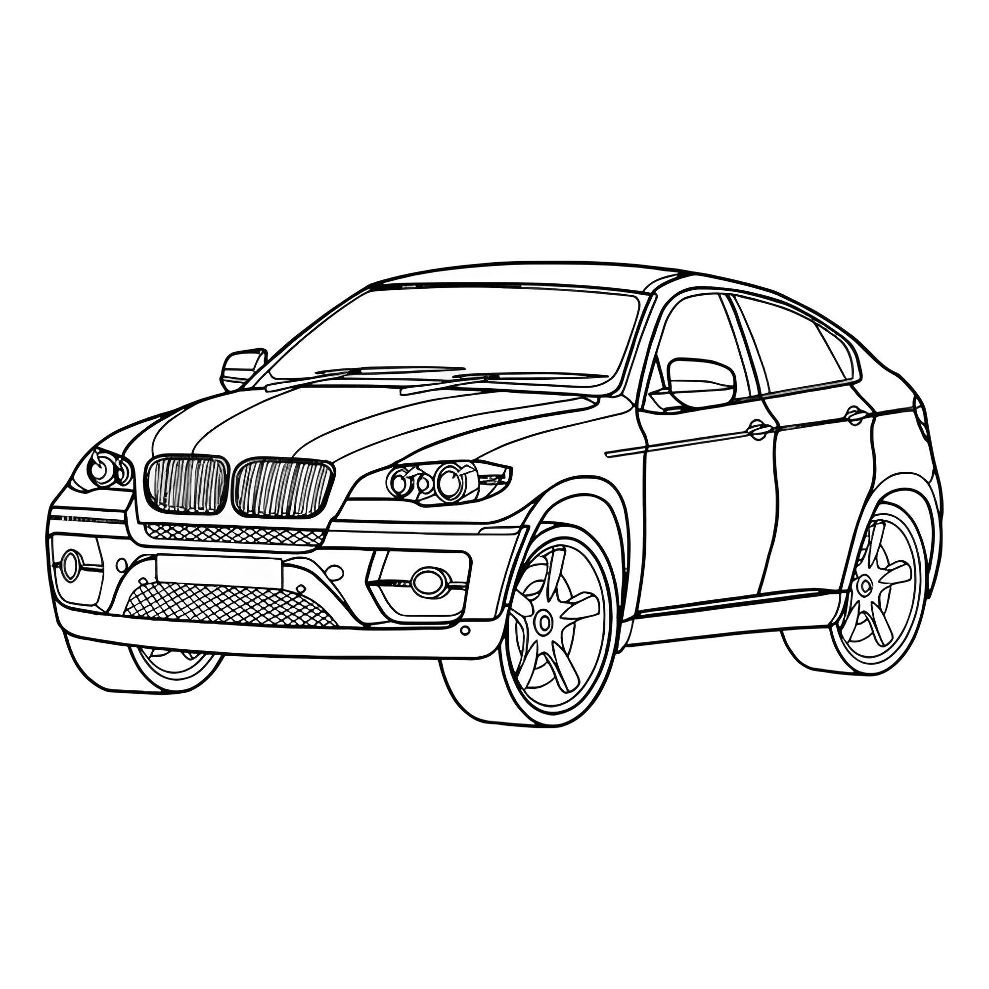БМВ X6 (E71 №3246. Раскраски машины по маркам. БМВ BMW.