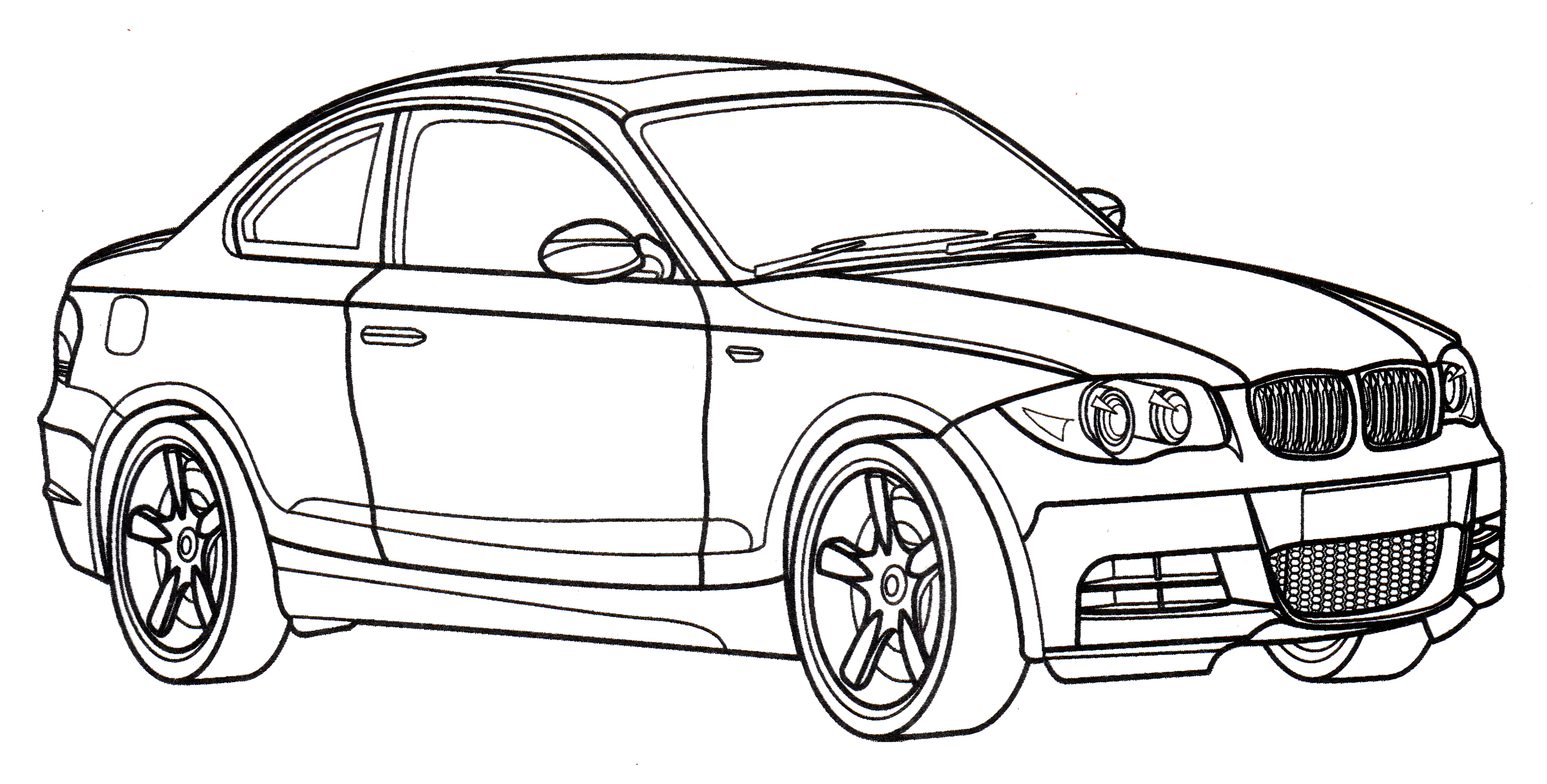 BMW Cabrio E88 №3286. Раскраски машины по маркам. БМВ BMW.