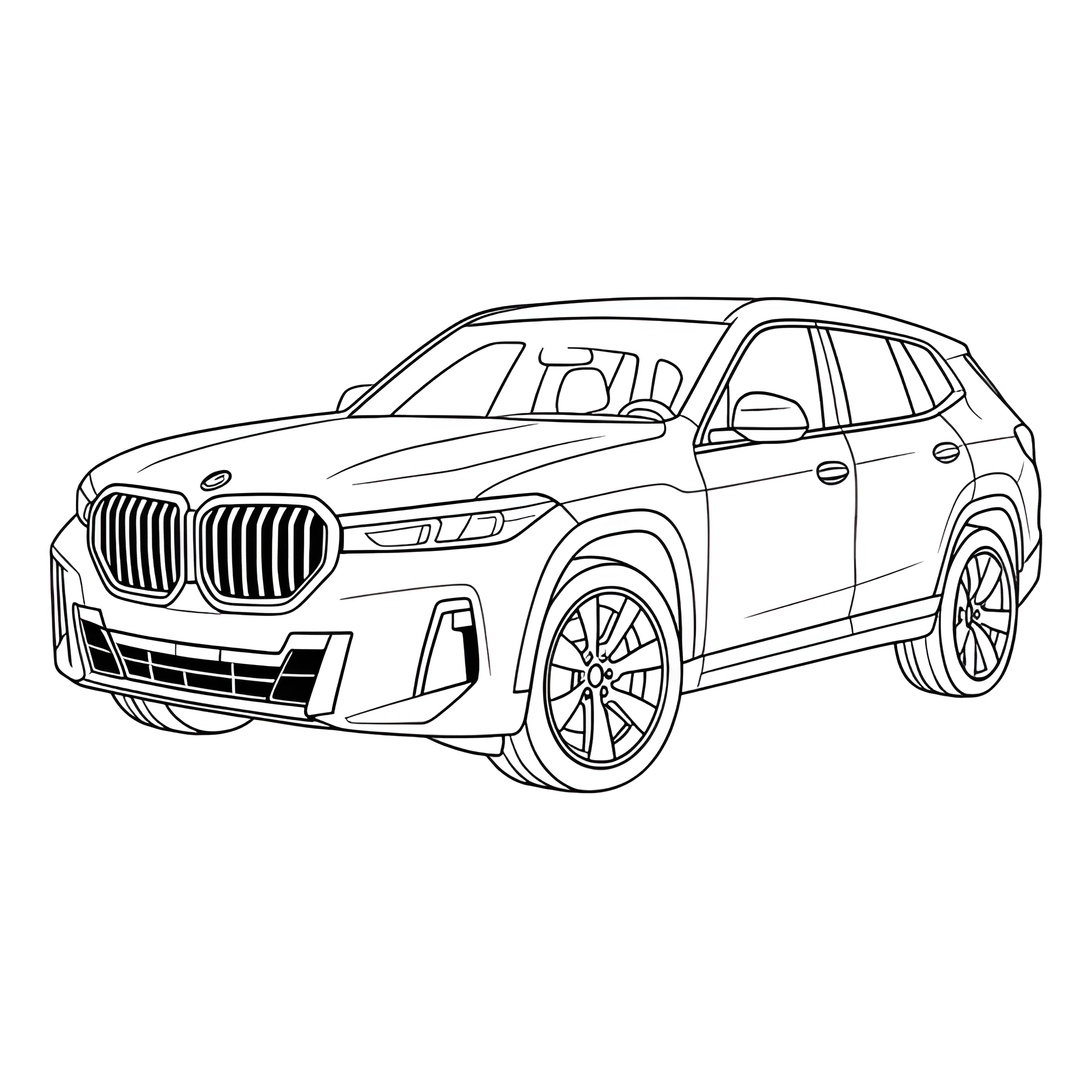 Мощный БМВ XM (X8 №3263. Раскраски машины по маркам. БМВ BMW.