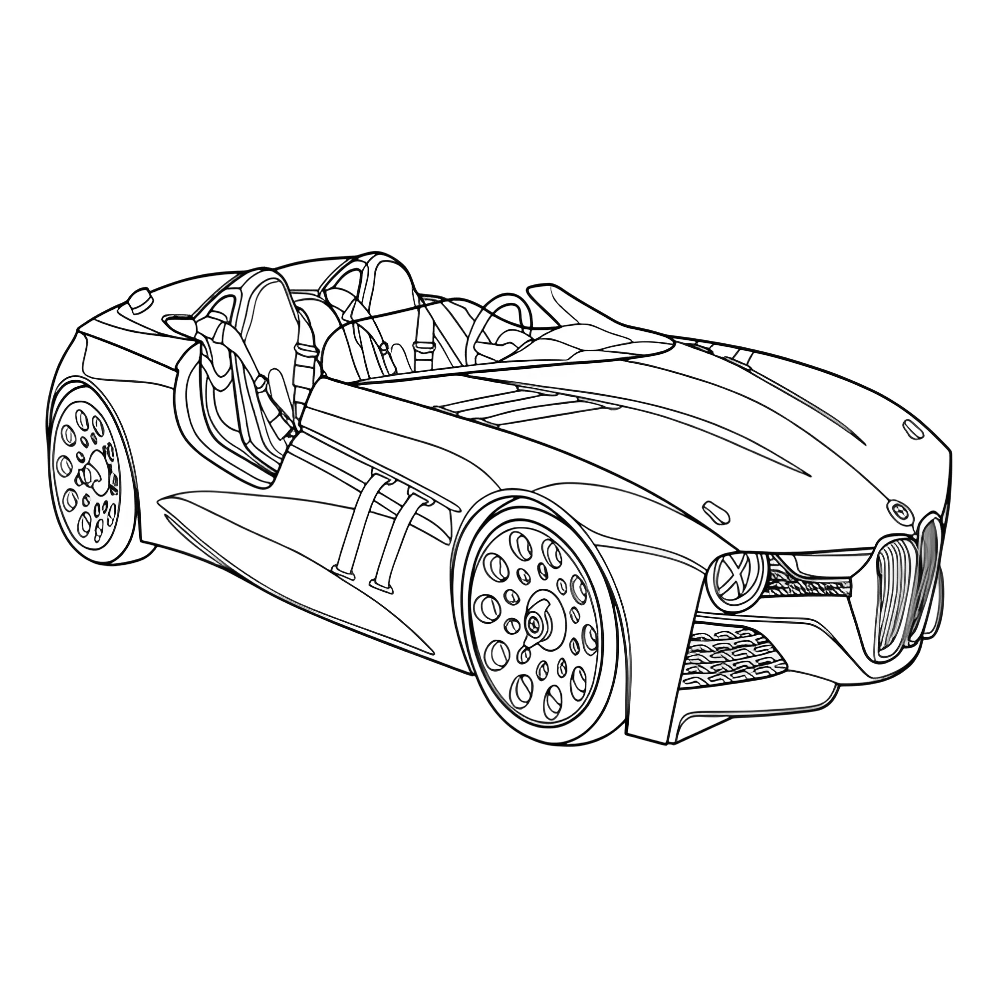 Великолепный БМВ 328i Sport №3270. Раскраски машины по маркам. БМВ BMW.