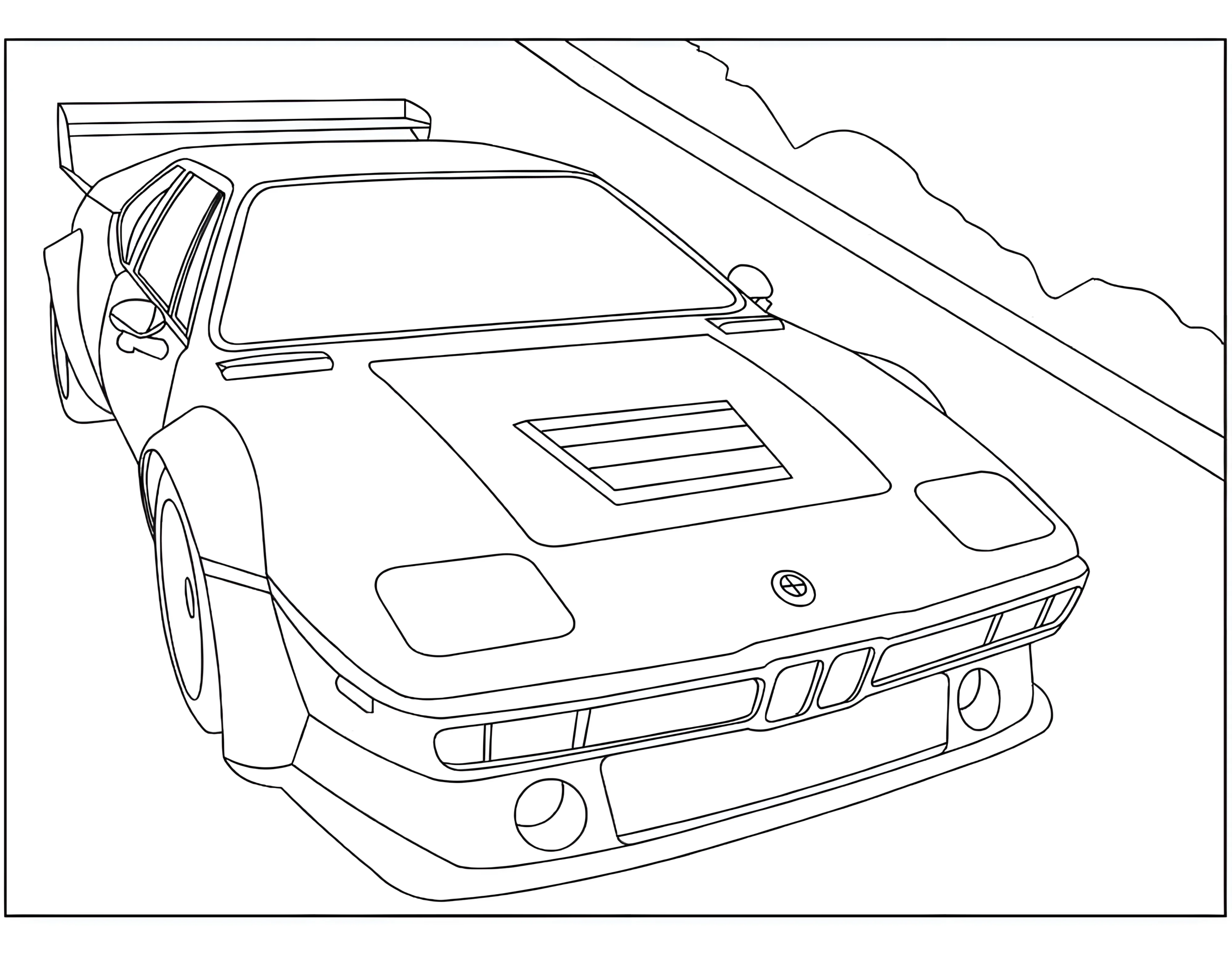 Sport №3327. Раскраски машины по маркам. БМВ BMW.