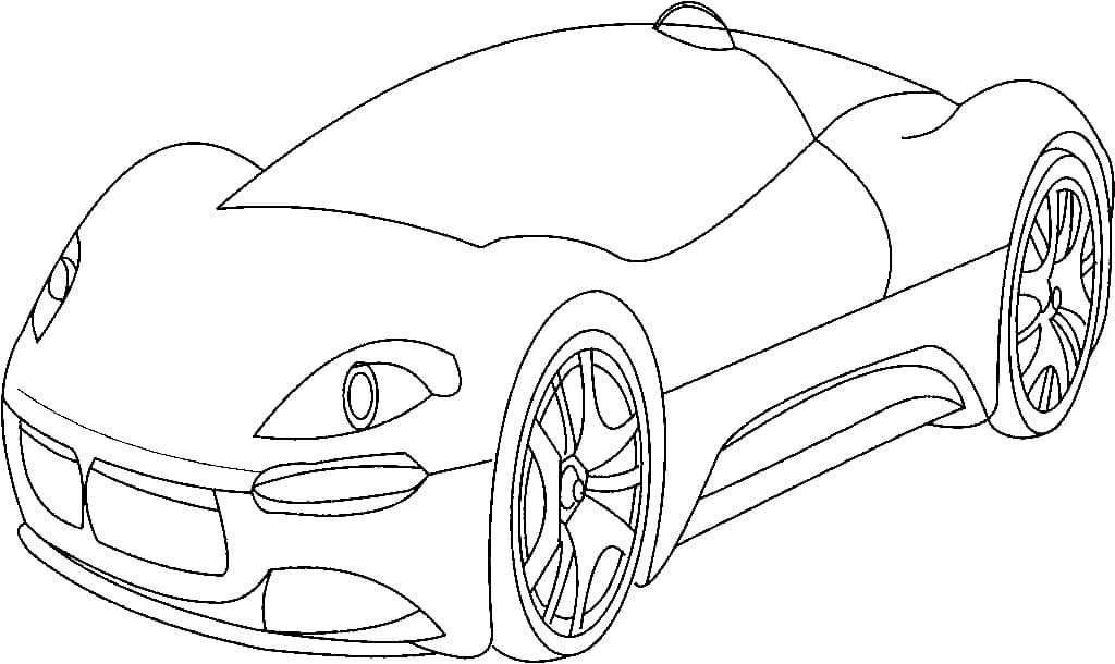 Бугатти для детей №3916. Раскраски машины по маркам. Бугатти Bugatti.