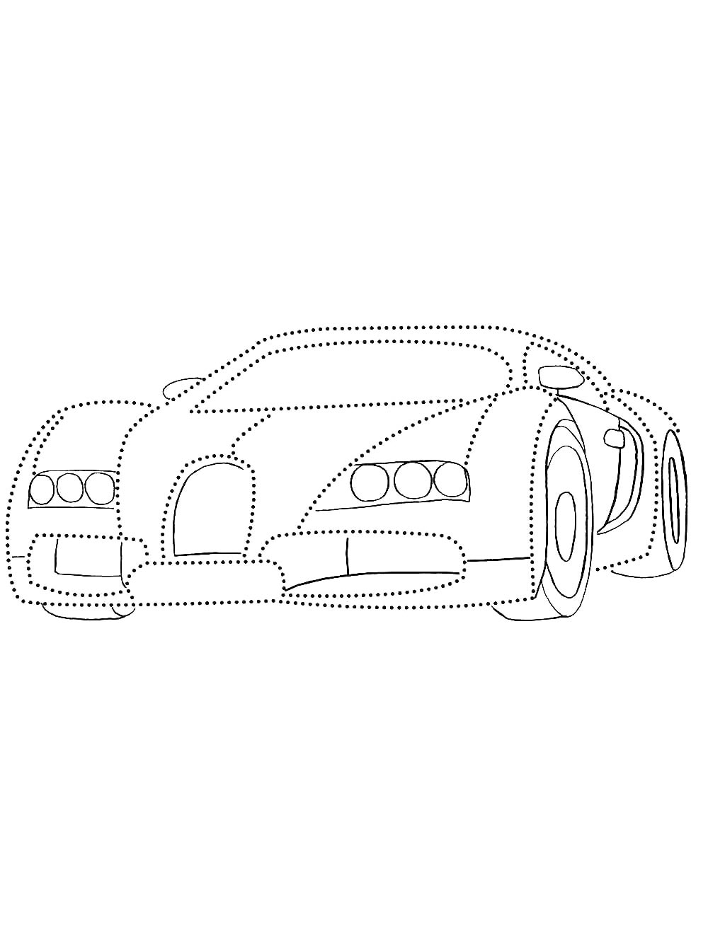Бугатти по точкам №3926. Раскраски машины по маркам. Бугатти Bugatti.
