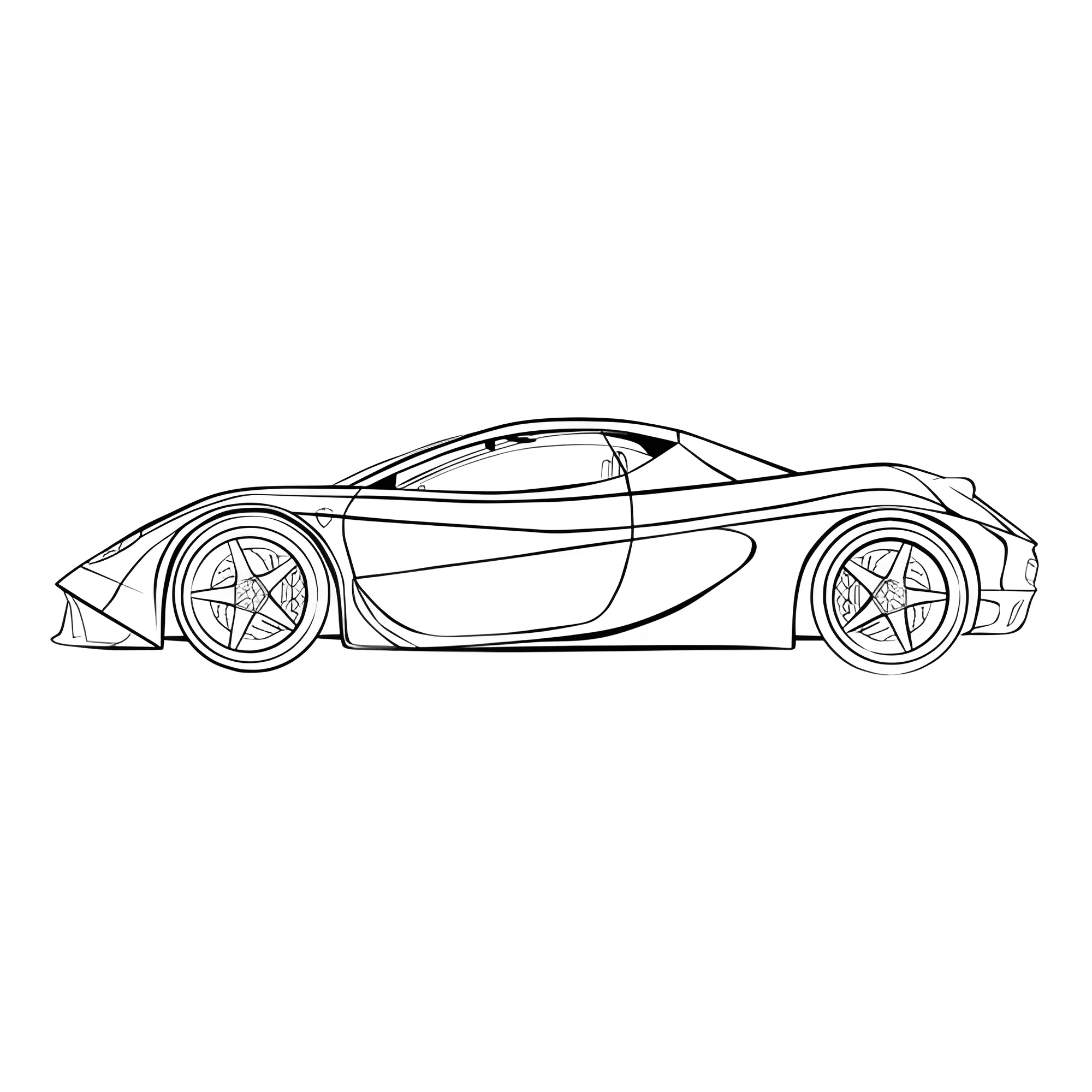 Машина Феррари №3819. Раскраски машины по маркам. Феррари Ferrari.