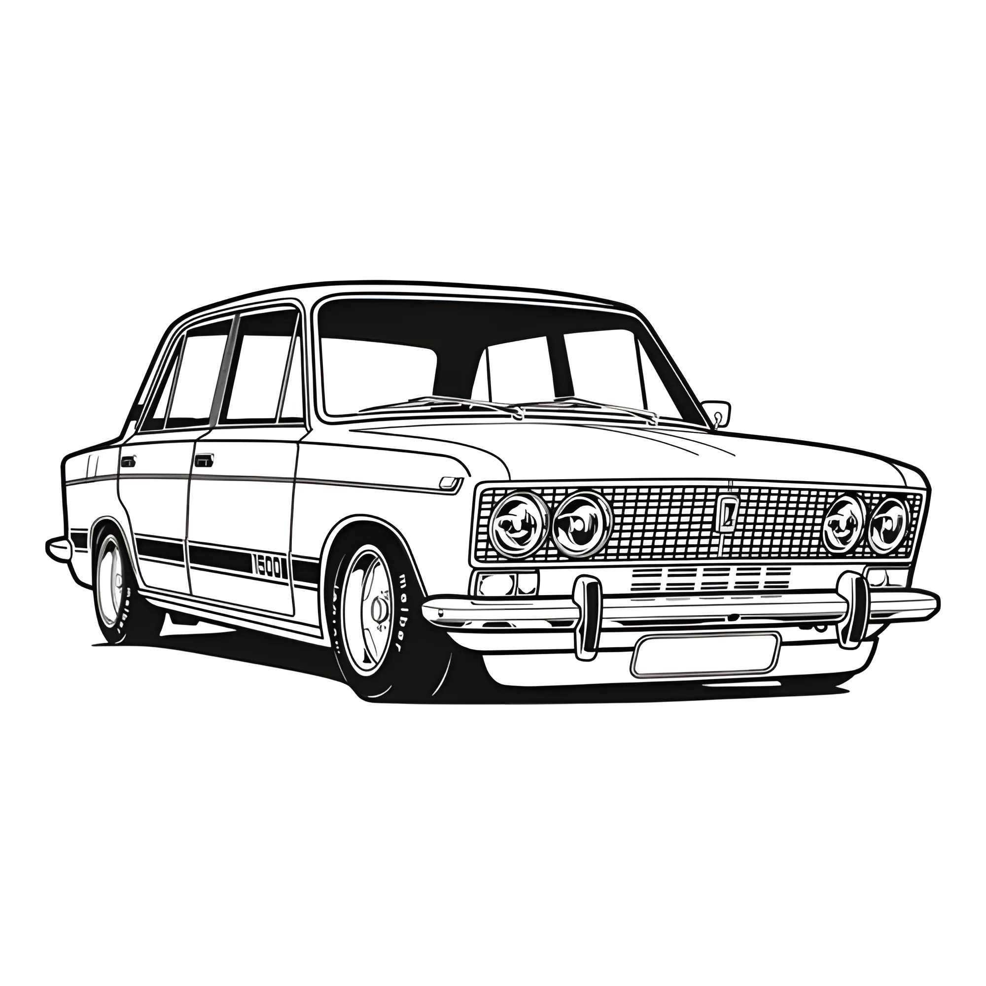 ВАЗ-2106 «Жигули №3351. Раскраски машины по маркам. Лада (Жигули).