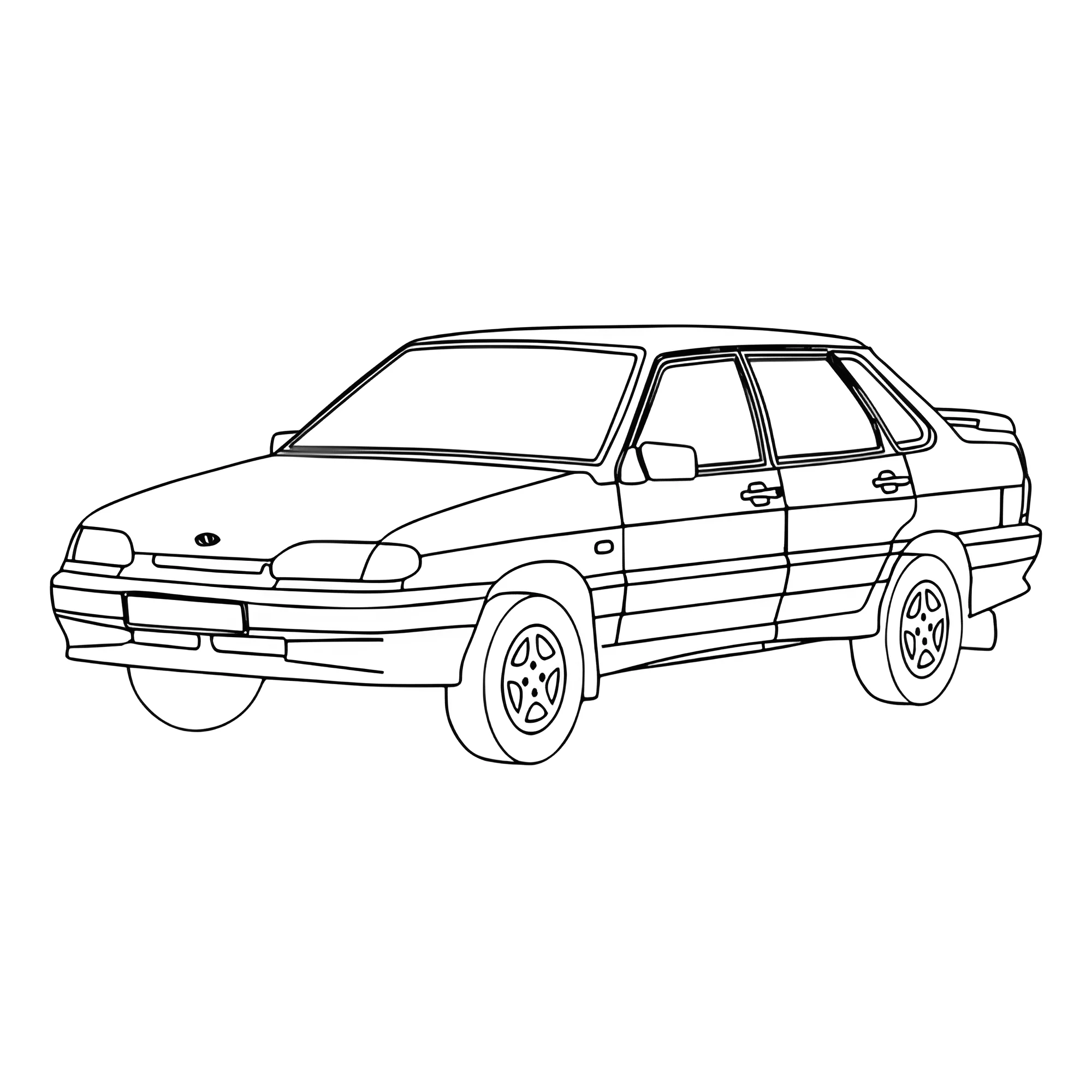 ВАЗ-2115 (Лада 115 №3355. Раскраски машины по маркам. Лада (Жигули).