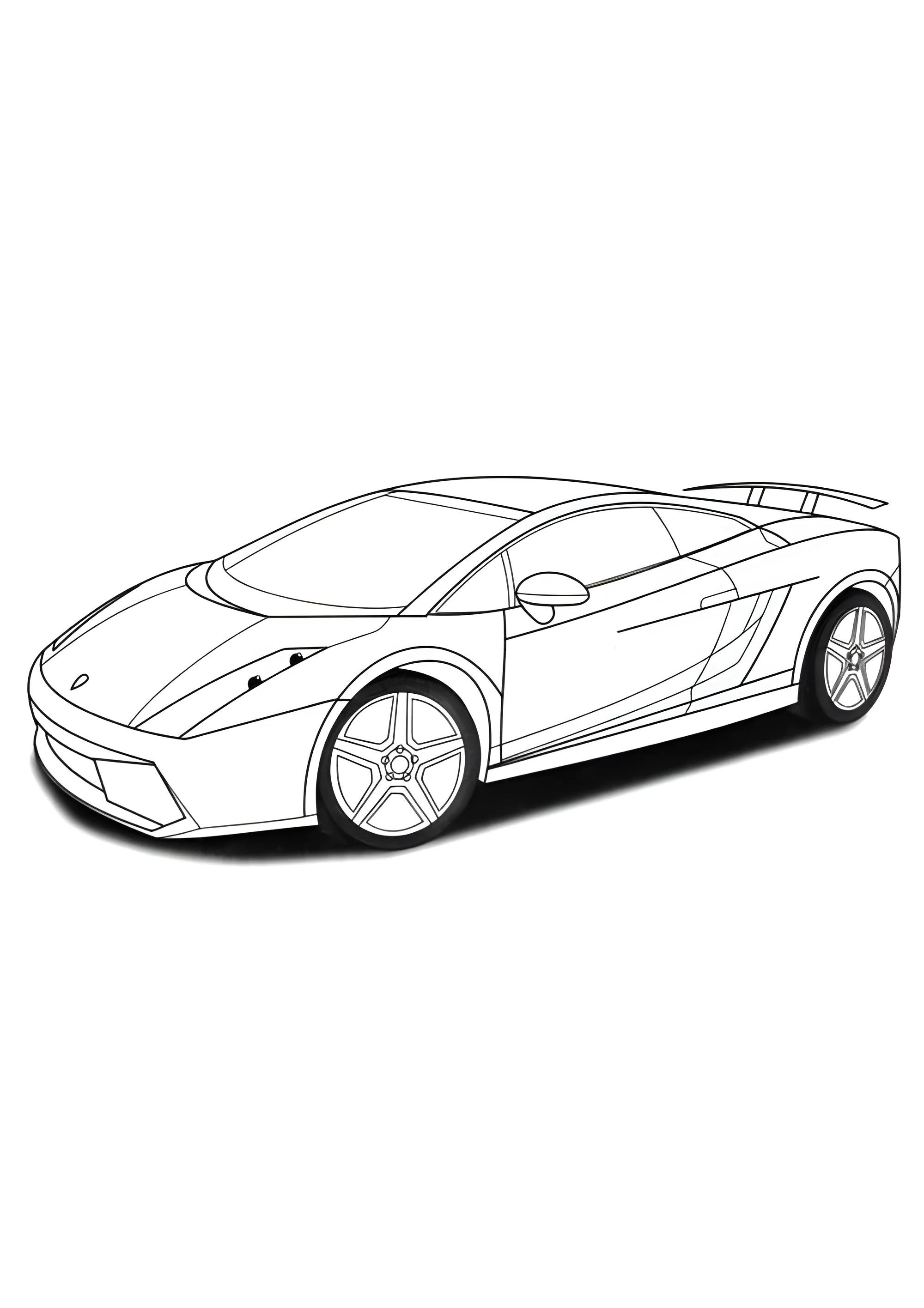 Лабмба 90х годов №3770. Раскраски машины по маркам. Ламборджини Lamborghini.