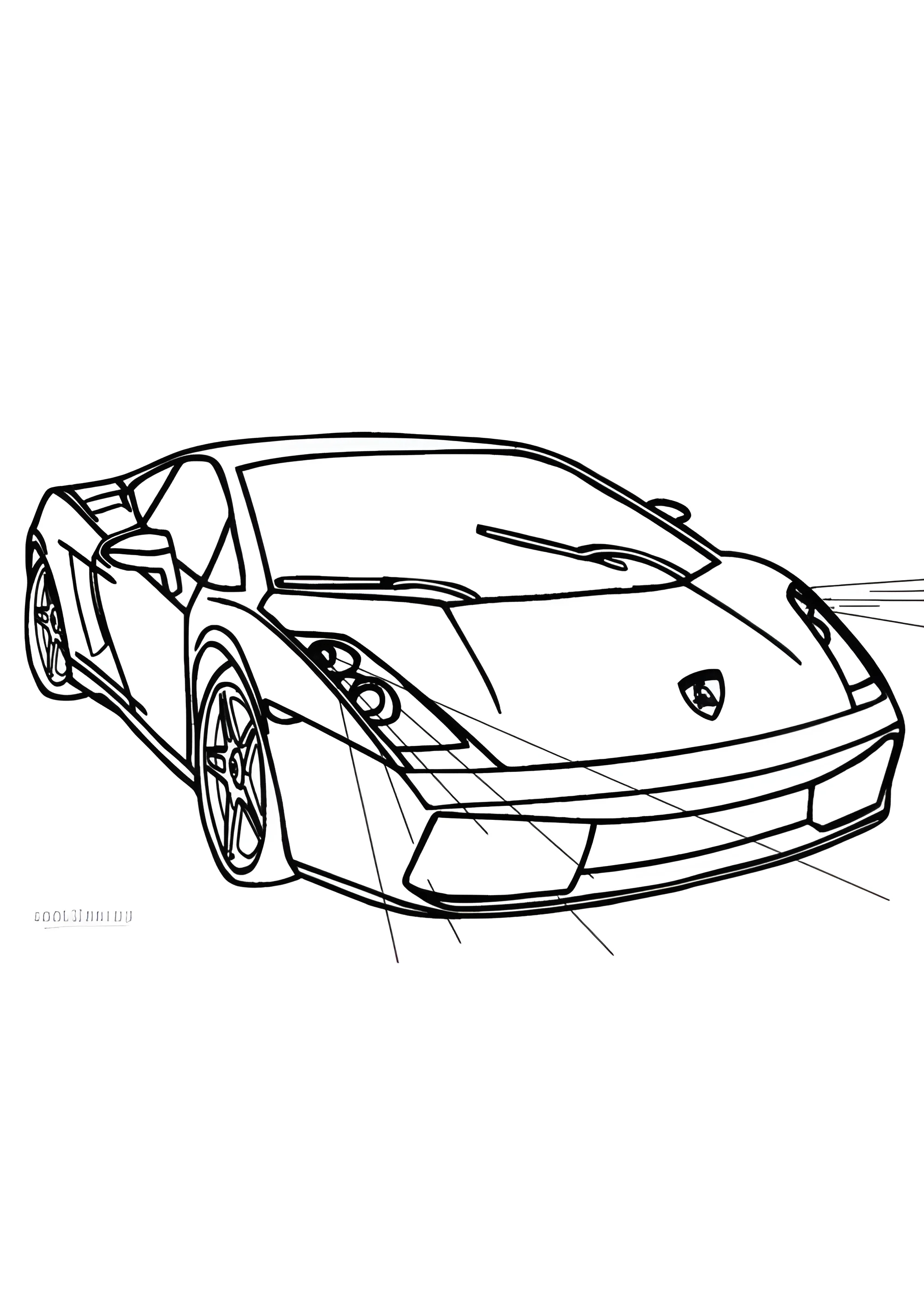 Ламба свет фар №3788. Раскраски машины по маркам. Ламборджини Lamborghini.