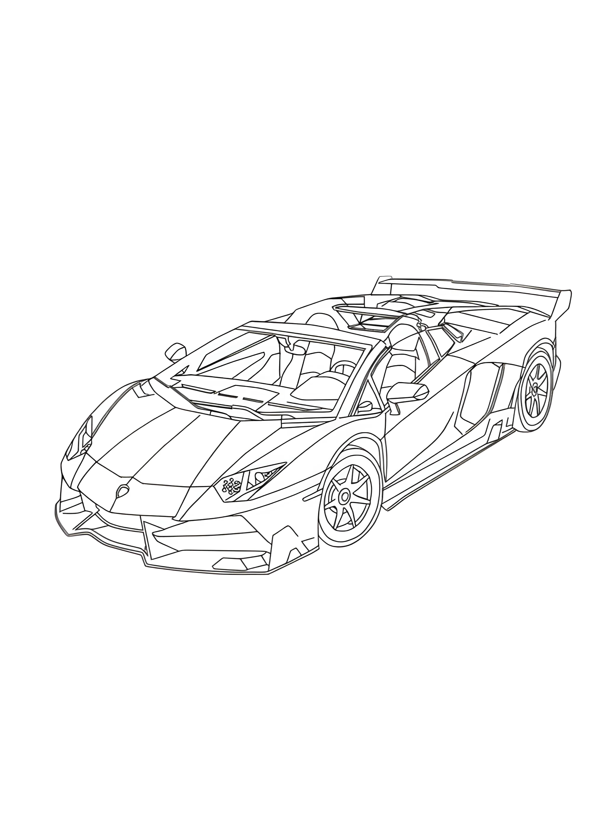 Четкая ламба №3777. Раскраски машины по маркам. Ламборджини Lamborghini.
