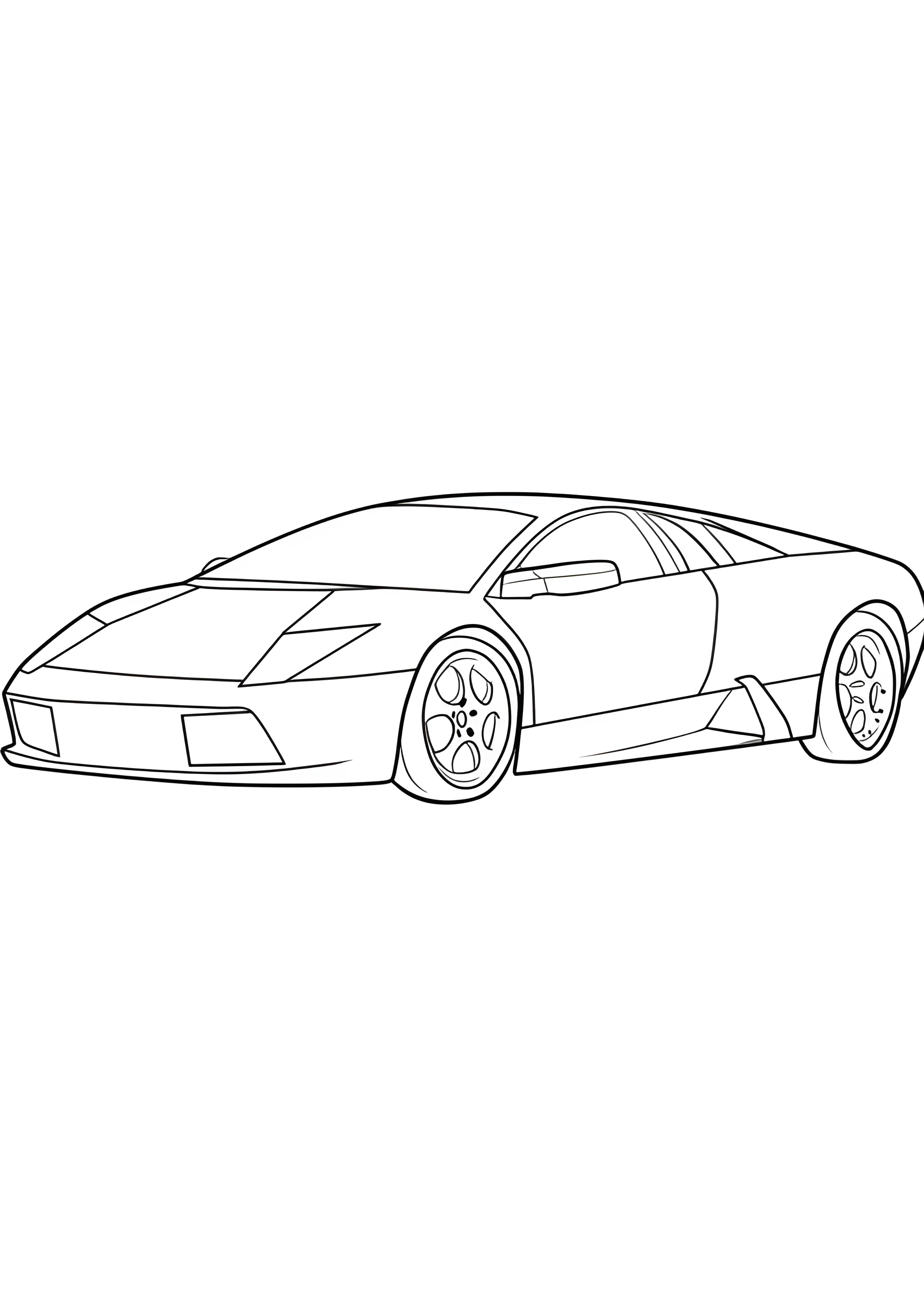 Ламба для детей 3-5 лет №3782. Раскраски машины по маркам. Ламборджини Lamborghini.