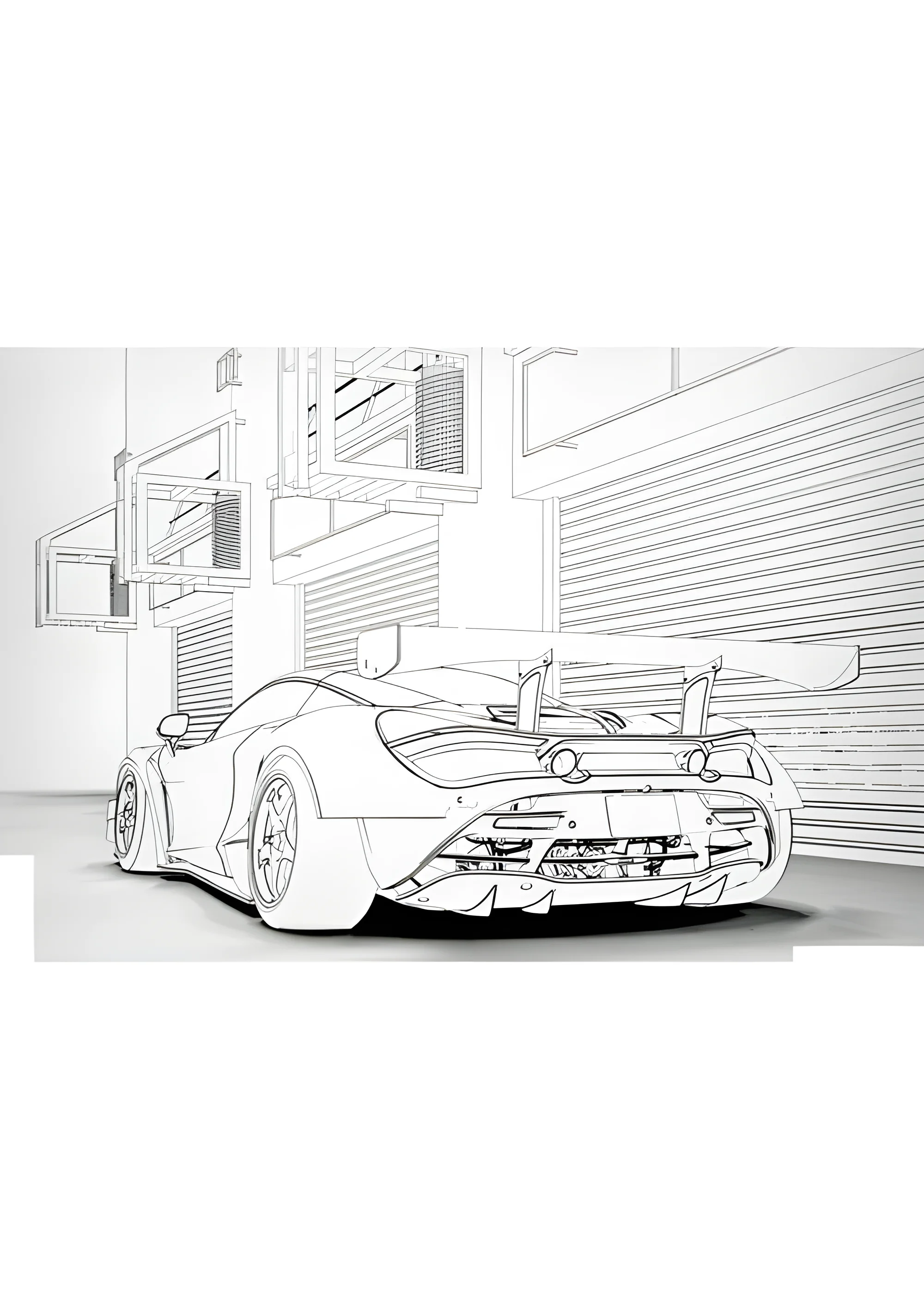 Рисунок ламборгини №3774. Раскраски машины по маркам. Ламборджини Lamborghini.