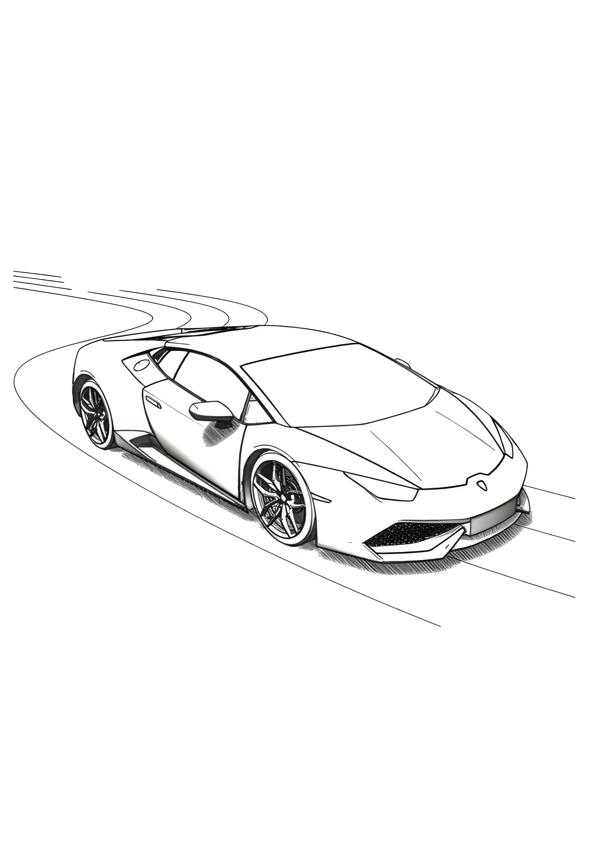 Ламба на дороге №3773. Раскраски машины по маркам. Ламборджини Lamborghini.