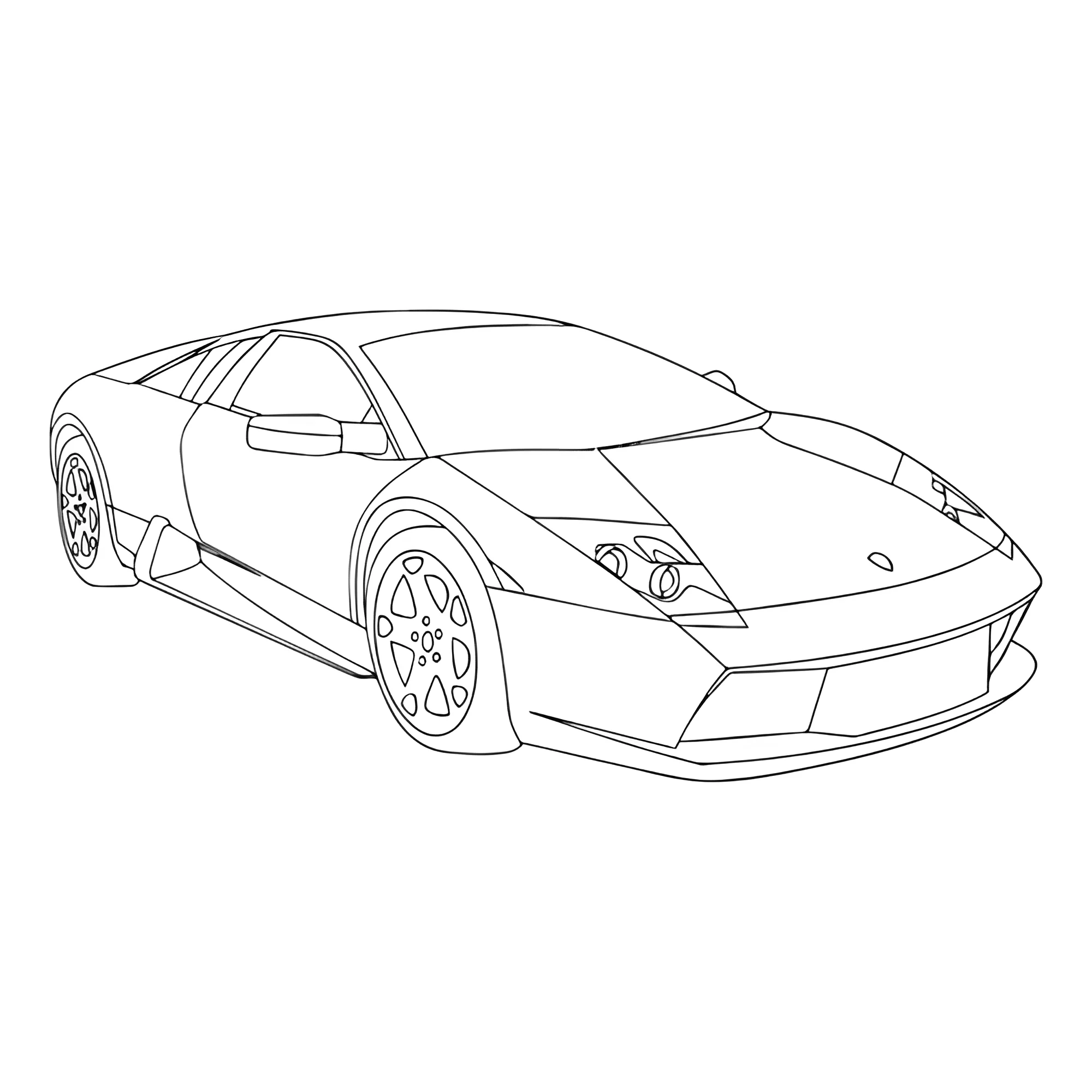 Ламборгини Murciélago №3702. Раскраски машины по маркам. Ламборджини Lamborghini.