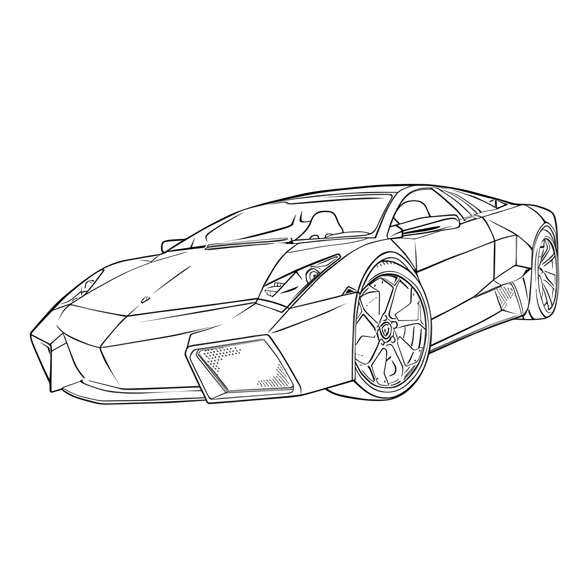 Машина Ламборджини №3685. Раскраски машины по маркам. Ламборджини Lamborghini.