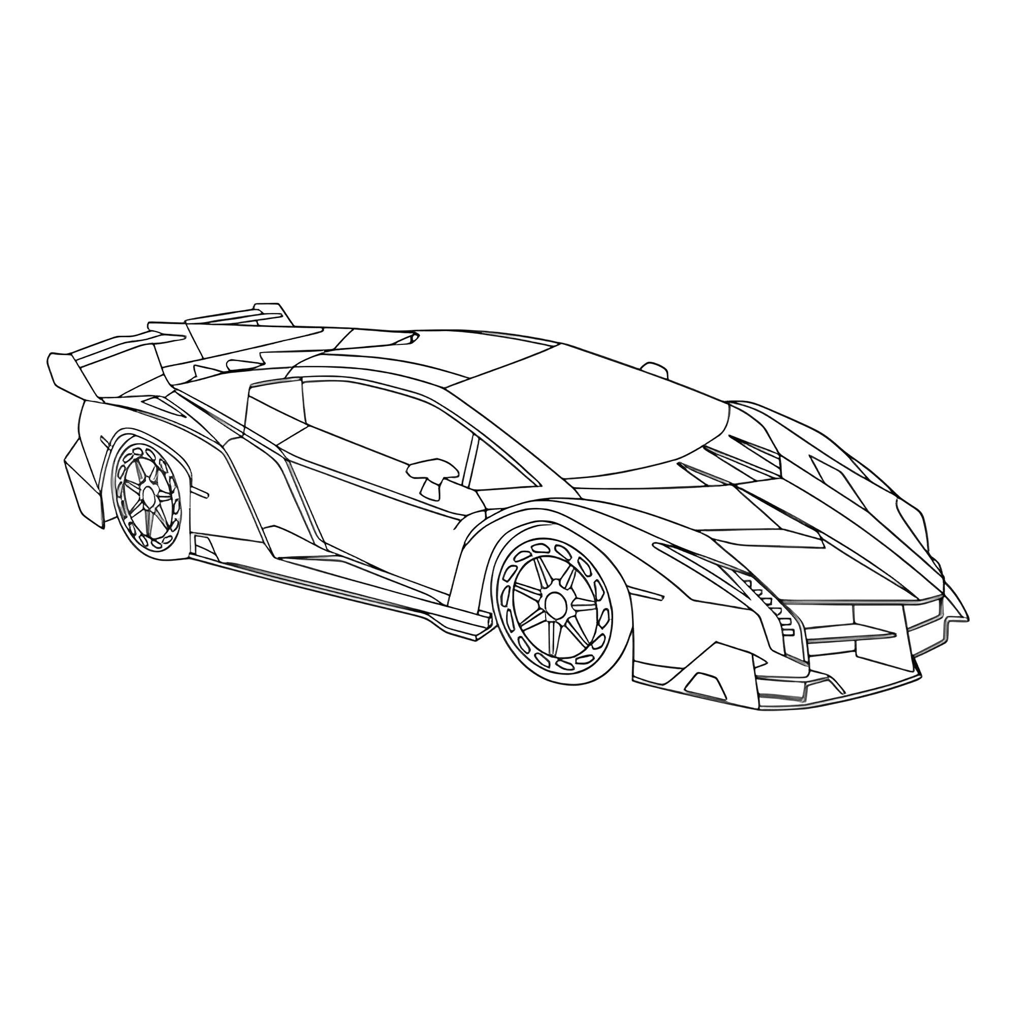 Суперкар Ламборгини Veneno №3686. Раскраски машины по маркам. Ламборджини Lamborghini.