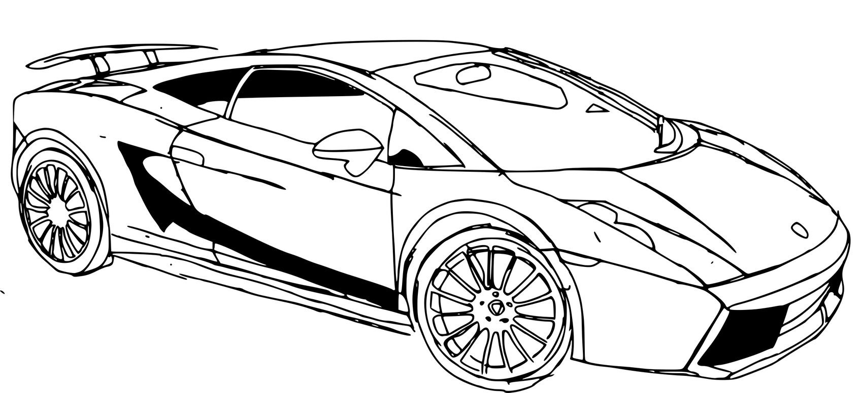 Турбо ламборджини №3735. Раскраски машины по маркам. Ламборджини Lamborghini.