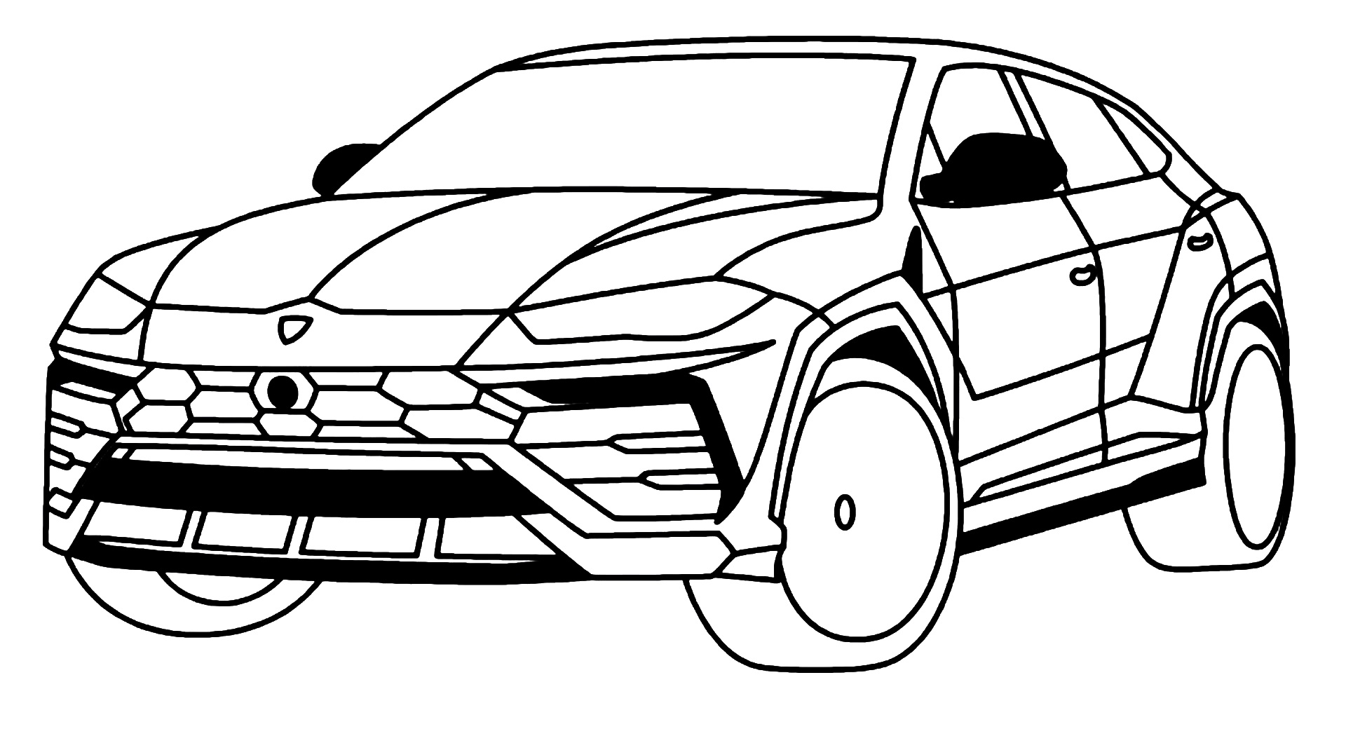 Урус №3730. Раскраски машины по маркам. Ламборджини Lamborghini.