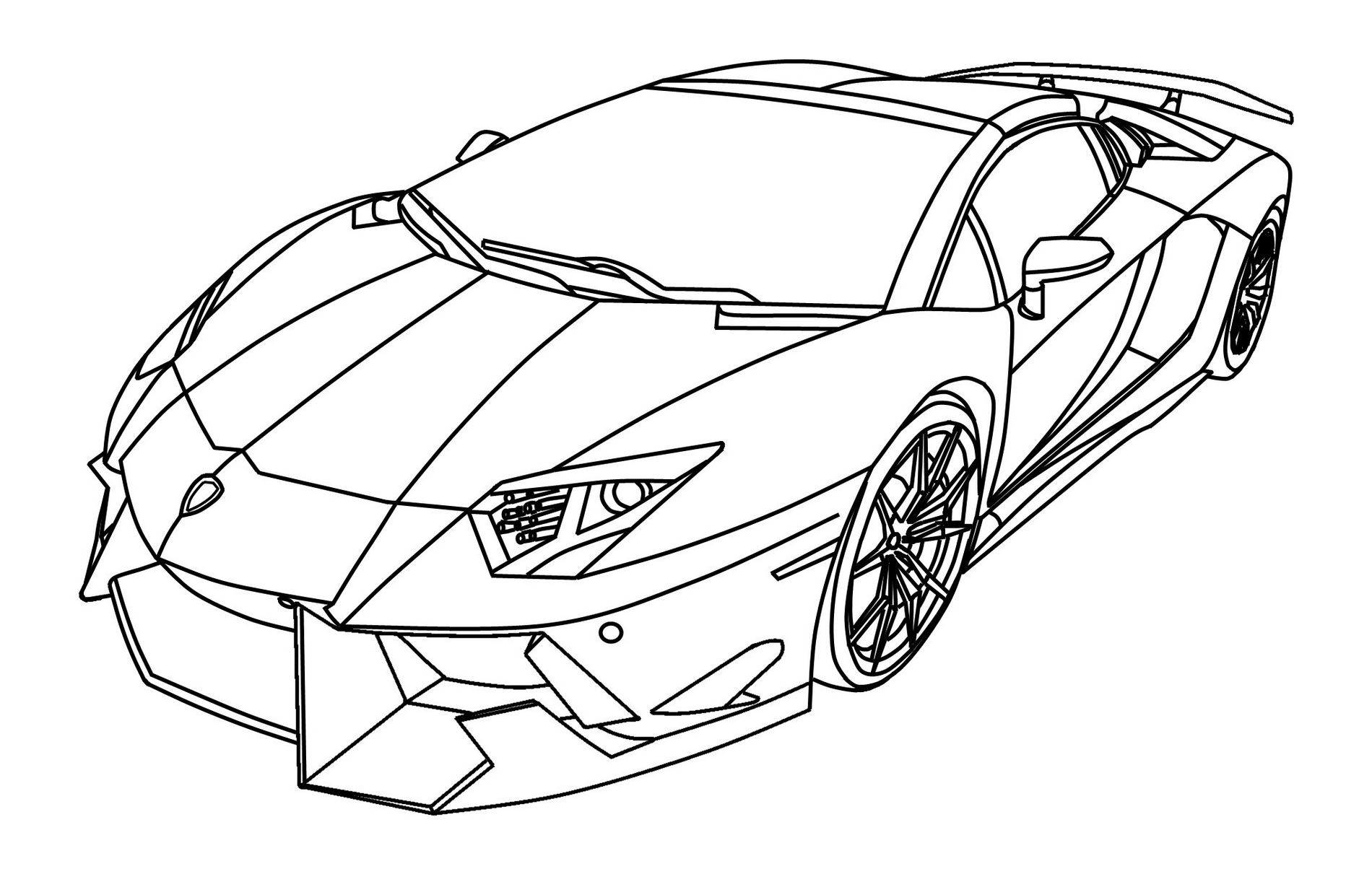 Хуракан №3734. Раскраски машины по маркам. Ламборджини Lamborghini.