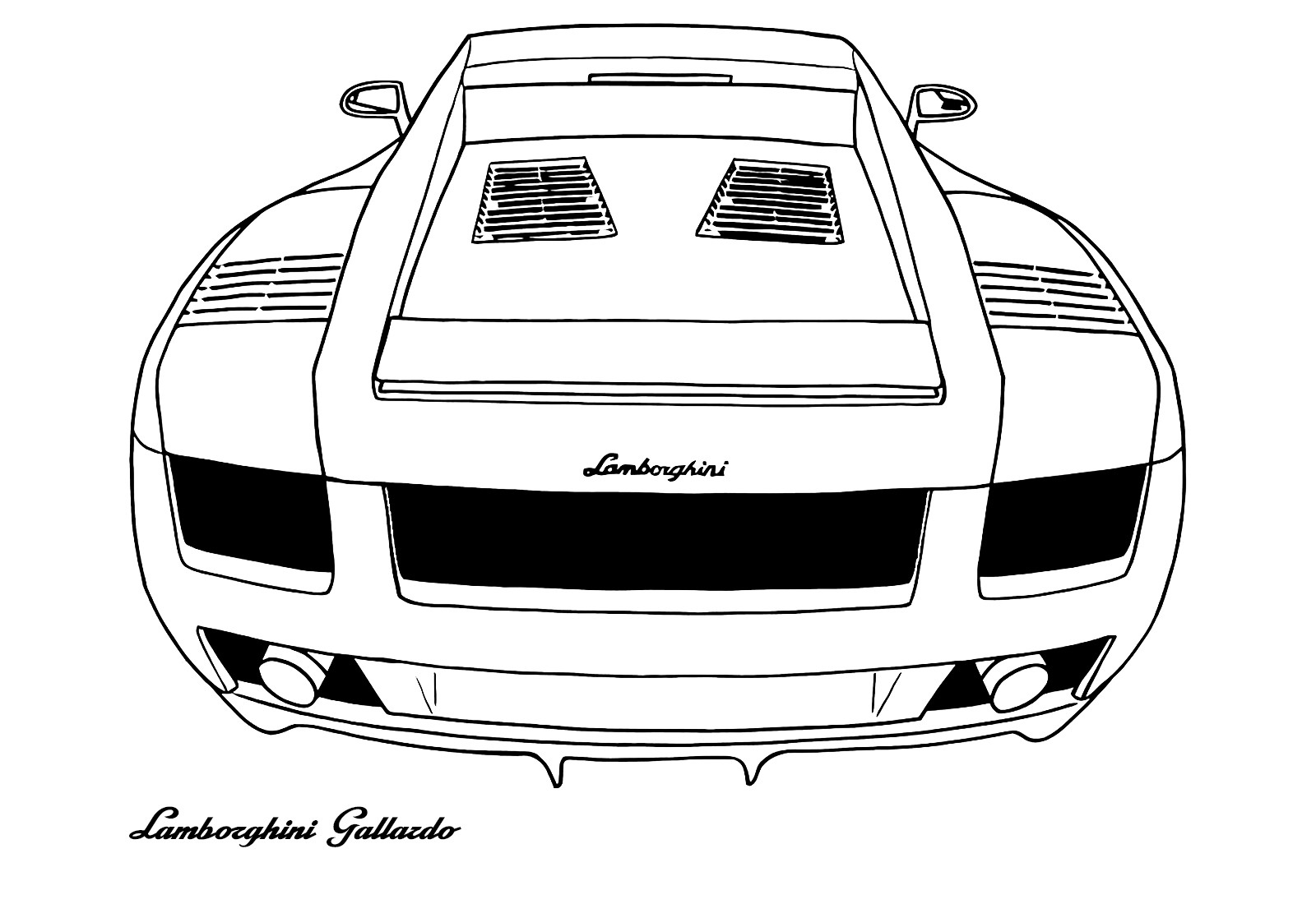 350 gt №3726. Раскраски машины по маркам. Ламборджини Lamborghini.
