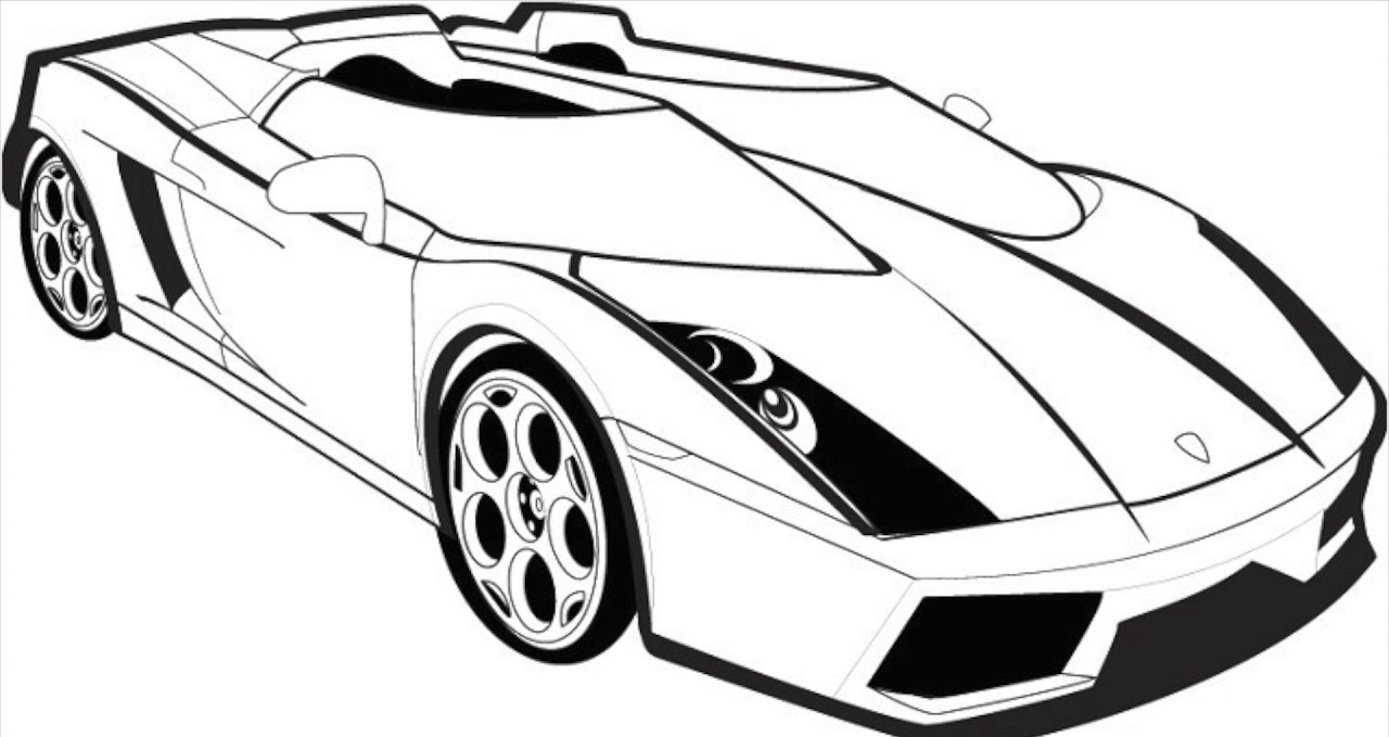 Gallardo №3719. Раскраски машины по маркам. Ламборджини Lamborghini.