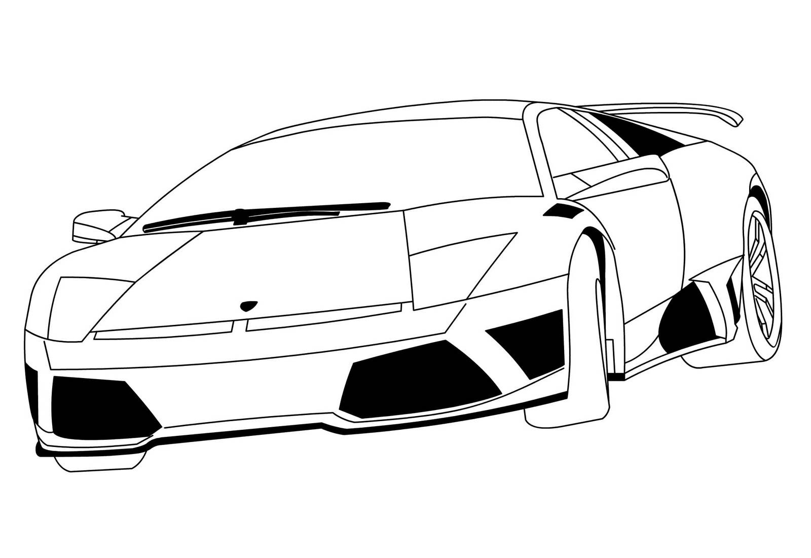 Крутая ламборджини №3715. Раскраски машины по маркам. Ламборджини Lamborghini.