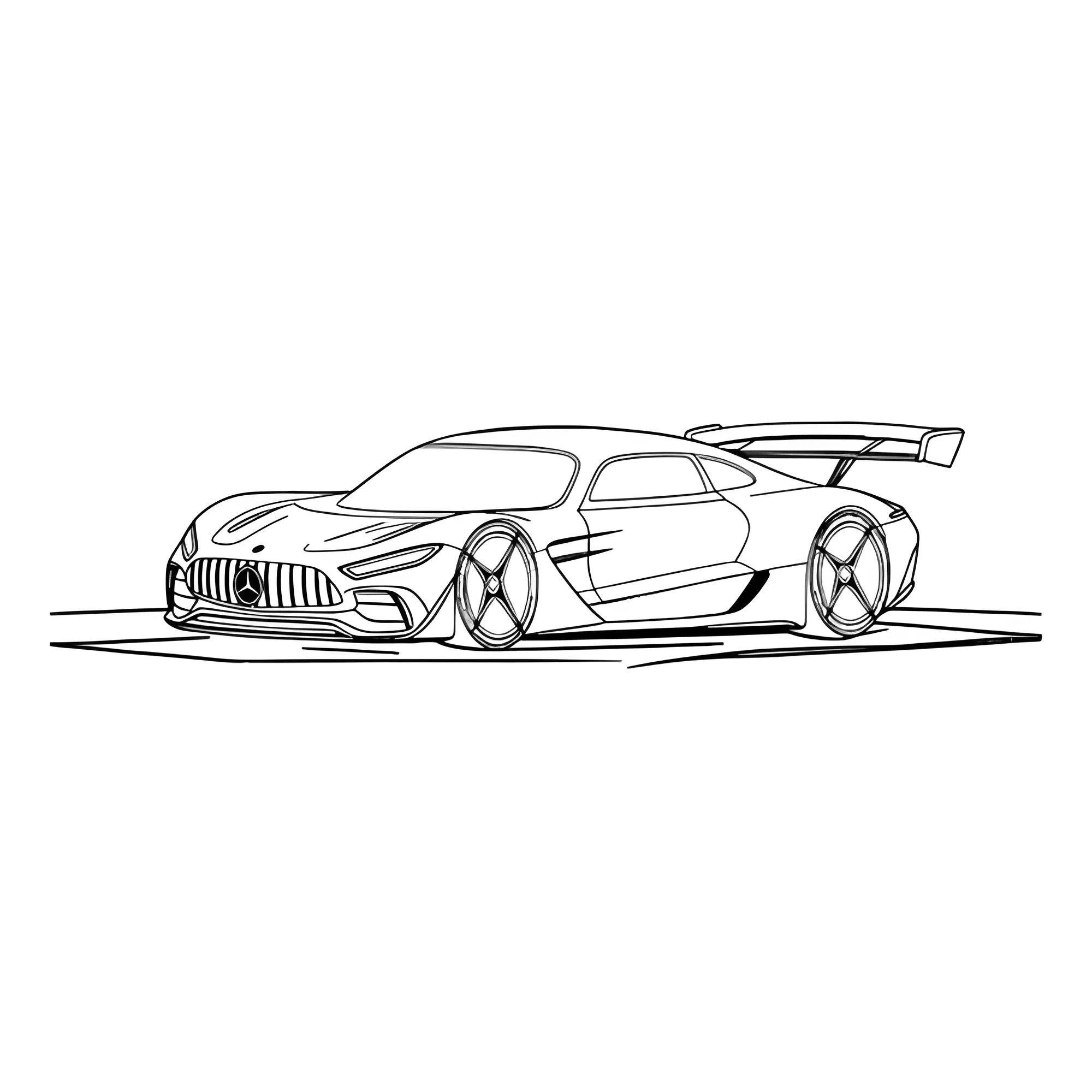 Гиперкар Мерседес AMG ONE №3986. Раскраски машины по маркам. Мерседес.