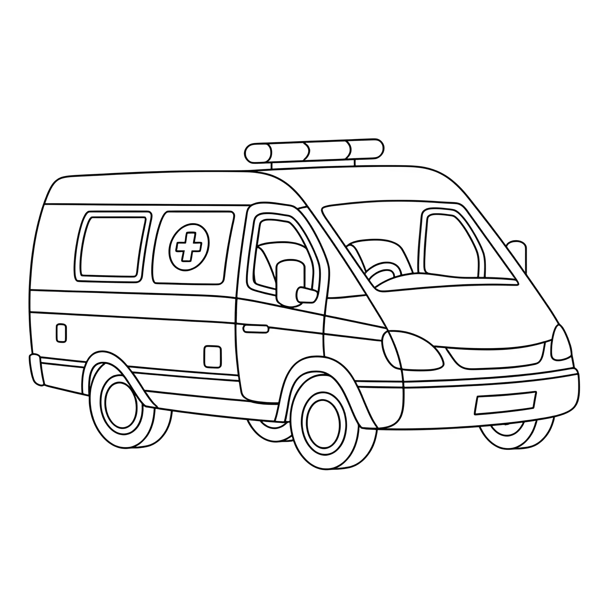 Автомобиль скорой помощи №4423. Раскраски для мальчиков по категориям. Машины скорой помощи.