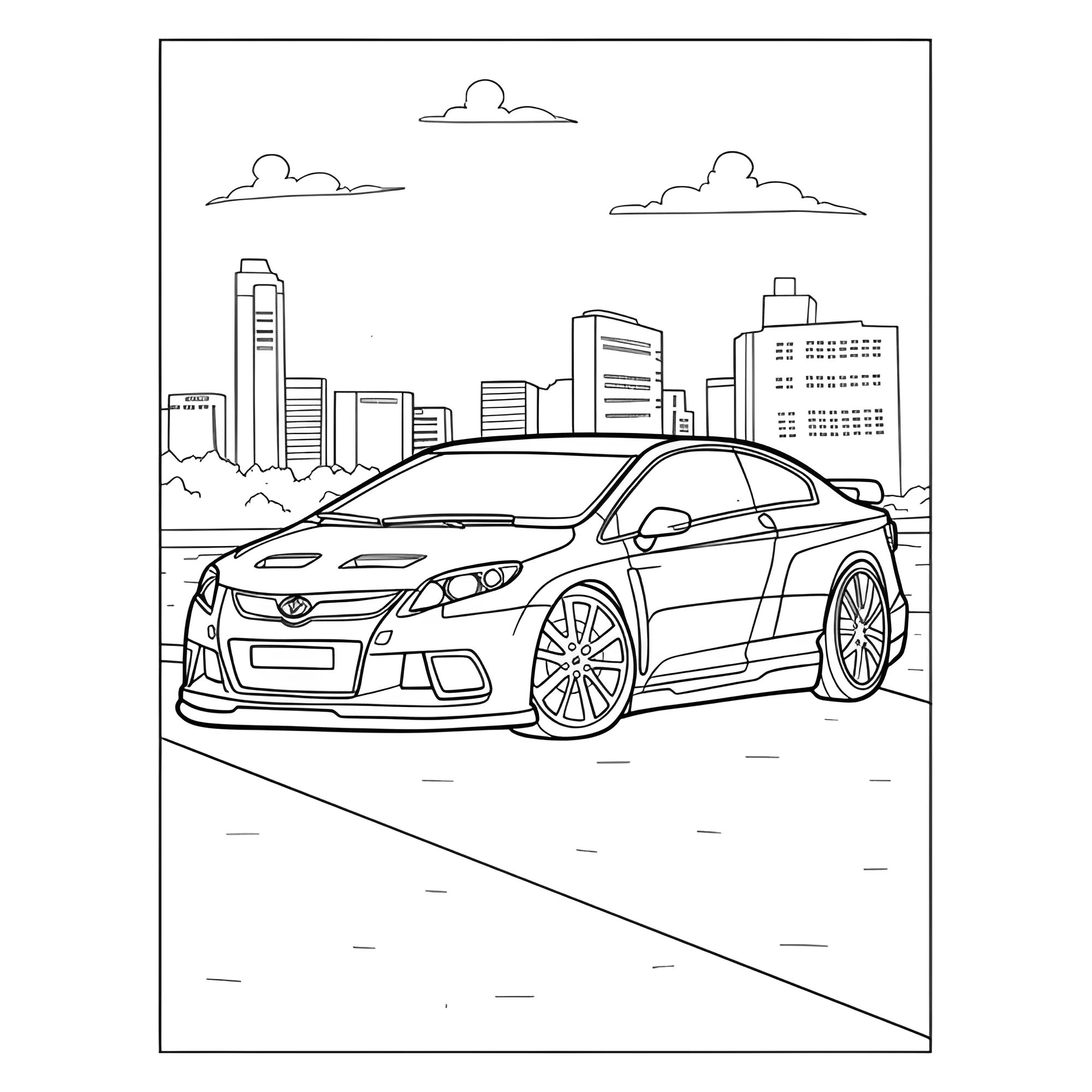 Тойота Целика GT №4142. Раскраски машины по маркам. Тойота (Toyota).
