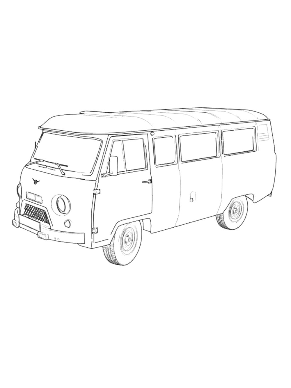 УАЗ Буханка №3519. Раскраски машины по маркам. УАЗ.