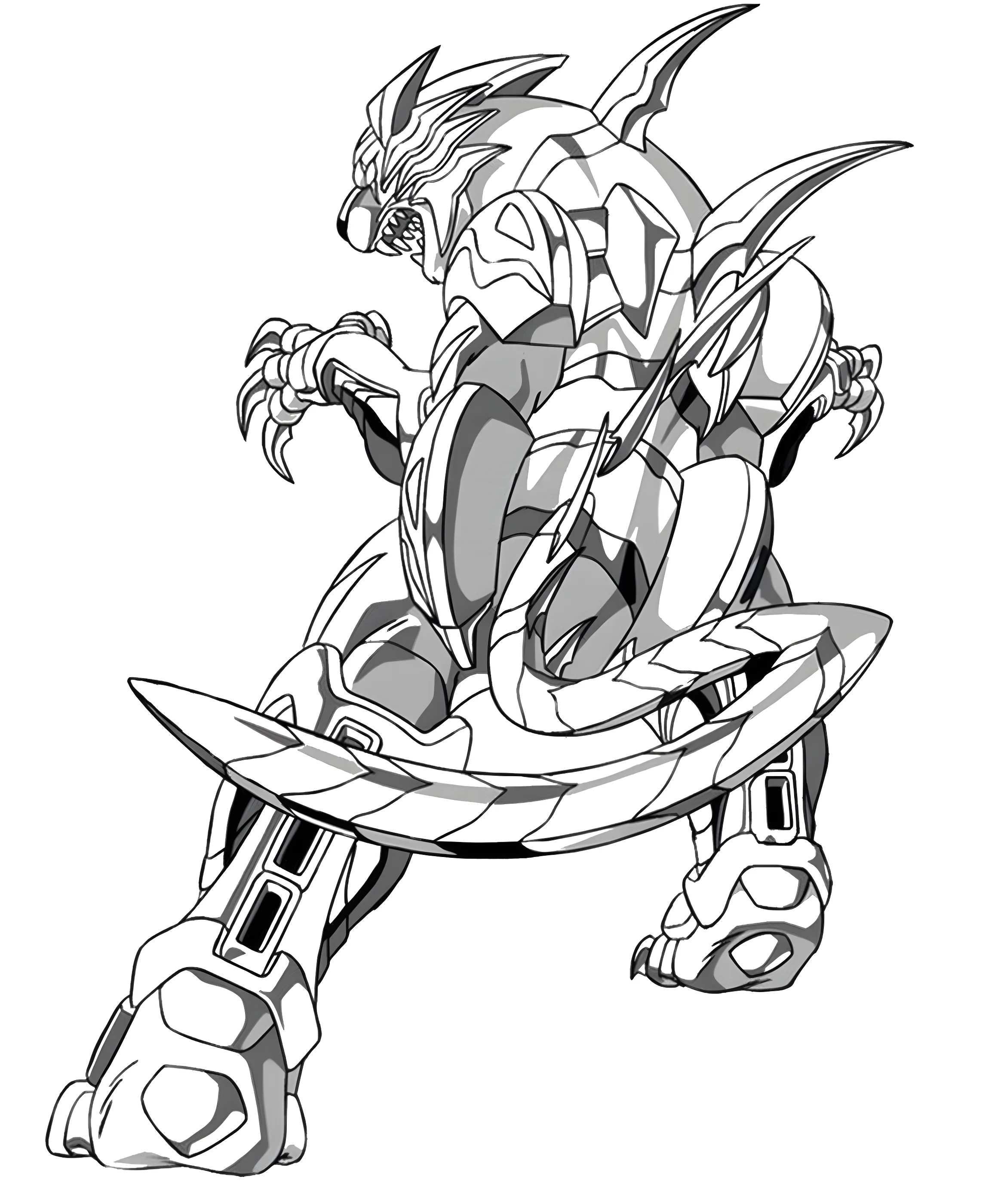 Бакуган: Bakugan Tigers готов к битве №12212. Раскраски из мультиков. Бакуган.