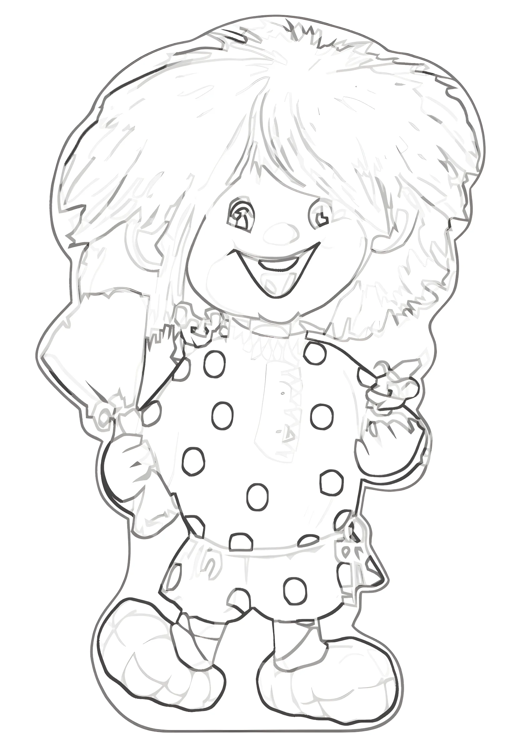 Домовенок Кузя смешной для открытки №10981. Раскраски из мультиков. Домовенок кузя.