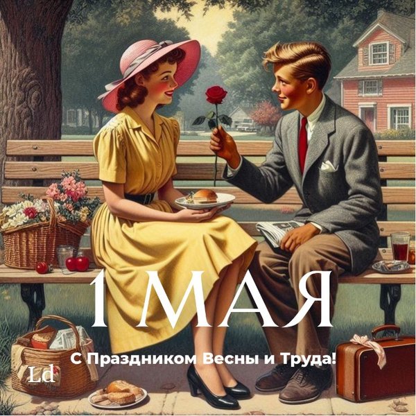 Открытка 1 мая С Праздником Весны и Труда. Открытки на 1 Мая №882. Открытки. Готовые открытки на 1 Мая.