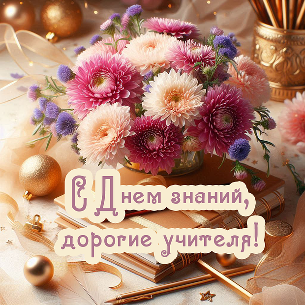 Красивая открытка на День знаний №2148. Открытки. Готовые открытки на 1 Сентября.