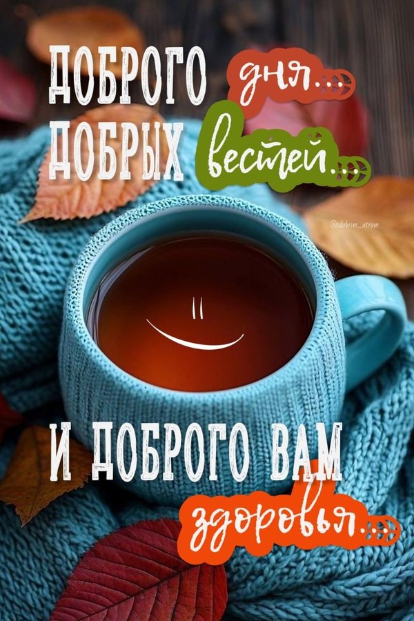 Доброго дня. Добрых вестей. Доброго здоровья. Открытки Хорошего дня №1227. Открытки. Готовые открытки хорошего дня.