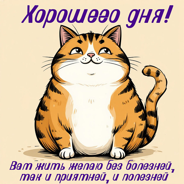 Картинка с душевным пожеланием хорошего дня №2064. Открытки. Готовые открытки хорошего дня.
