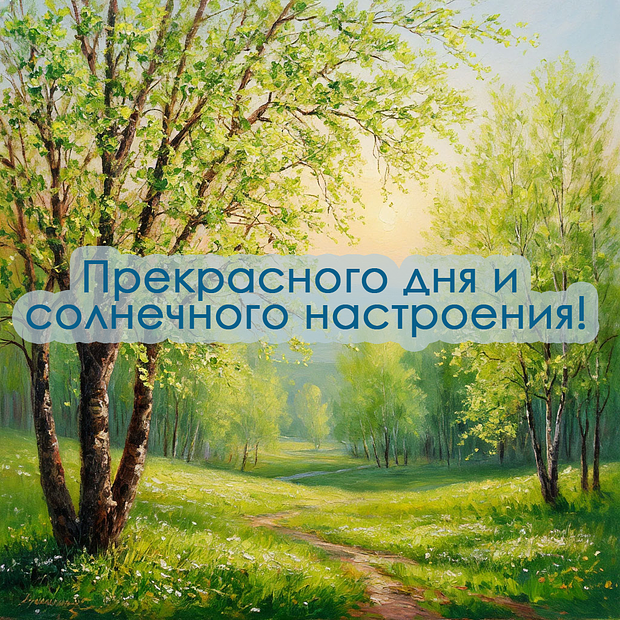 Открытка с пожеланием хорошего дня №2057. Открытки. Готовые открытки хорошего дня.