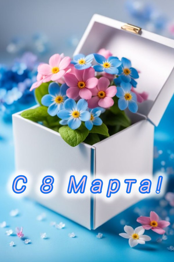 С 8 марта подарок Красивые открытки С 8 марта №813. Открытки. Готовые открытки с 8 марта.