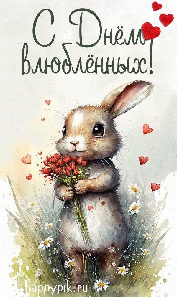 Открытка С Днём Влюблённых. Открытки на 14 февраля С Днём Святого Валентина №616. Открытки. Поздравительные открытки на День святого Валентина.