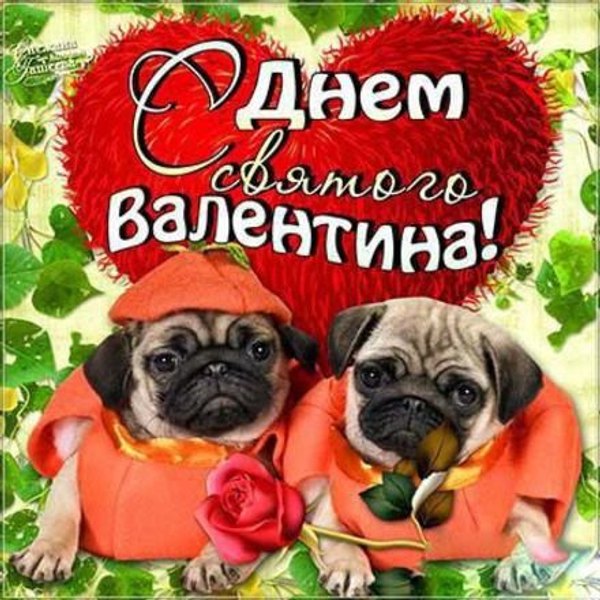 Открытки на 14 февраля С Днём Святого Валентина №620. Открытки. Поздравительные открытки на День святого Валентина.