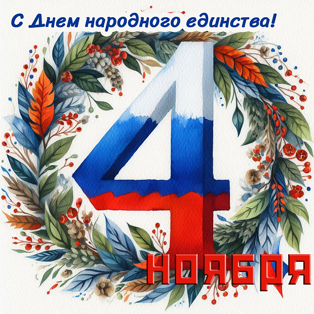 Бесплатная открытка с Днем народного единства №2264. Открытки. Готовые открытки с днем народного единства.
