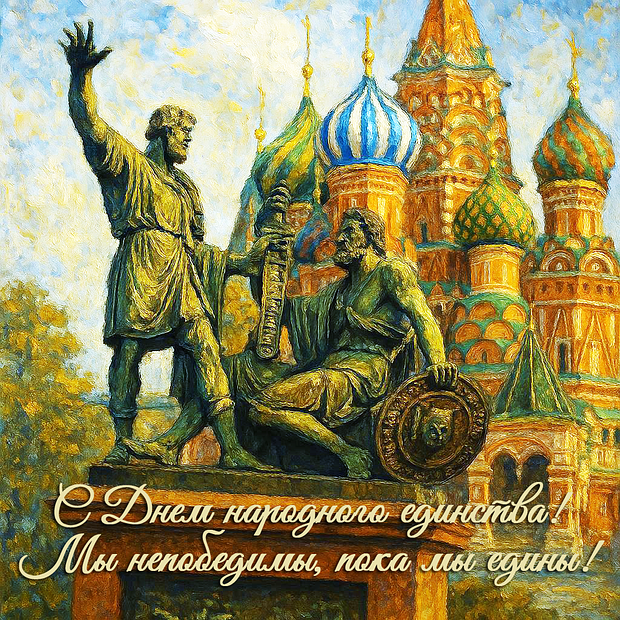 Картинка с поздравлением на День народного единства №2269. Открытки. Готовые открытки с днем народного единства.