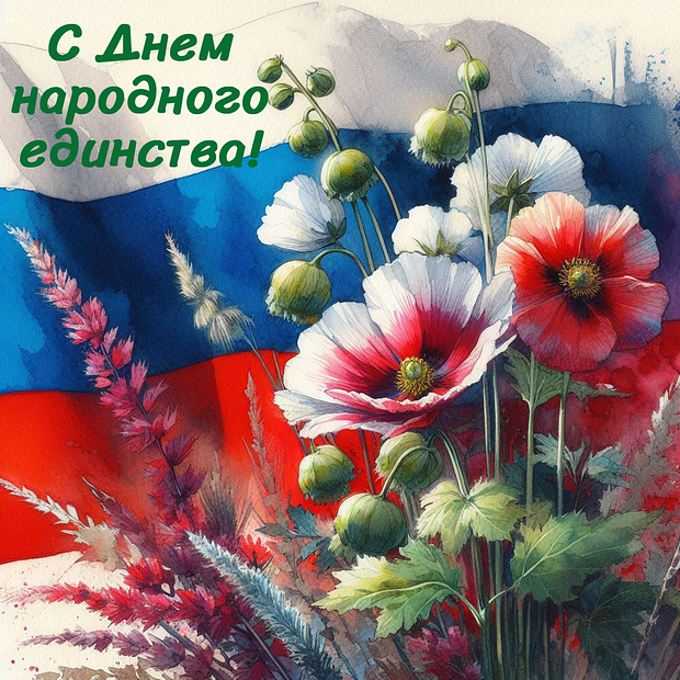 Оригинальная открытка на День народного единства №2265. Открытки. Готовые открытки с днем народного единства.