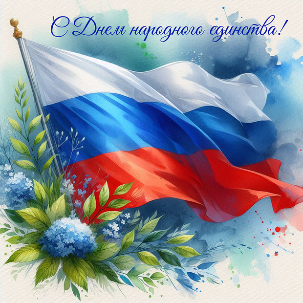 Открытка с Днем народного единства №2266. Открытки. Готовые открытки с днем народного единства.