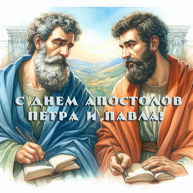 Красивая картинка на День Петра и Павла №1986. Открытки. Готовые открытки с днем Петра и Павла.