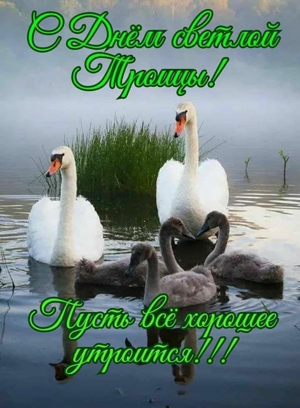 С Днём Святой Троицы. Пусть всё хорошее утроится. Открытки С Днем Святой Троицы №1127. Открытки. Готовые открытки с Днем Святой Троицы.