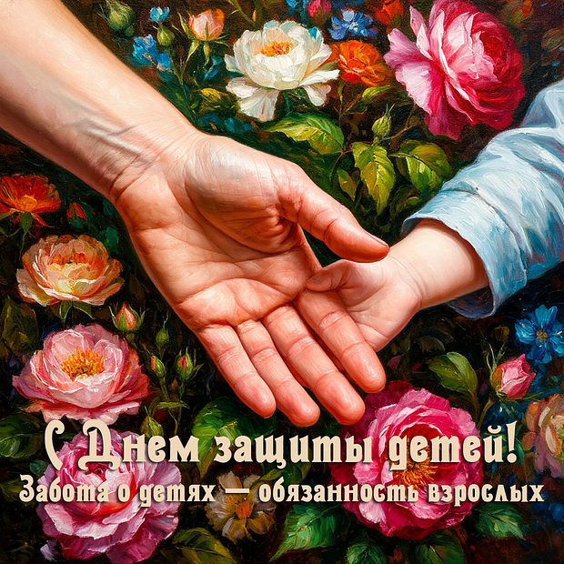 Душевная открытка для поздравления с Днем защиты детей №2168. Открытки. Готовые открытки с днем защиты детей.